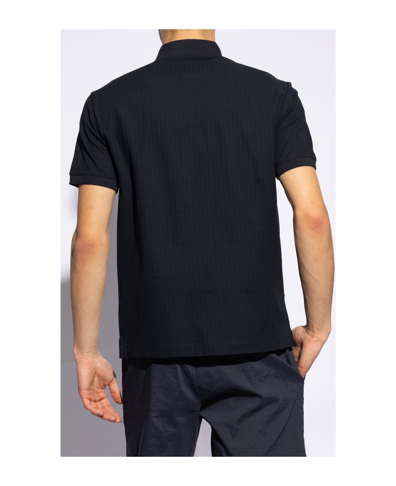 Emporio Armani Cotton Polo Shirt - Blue シャツ