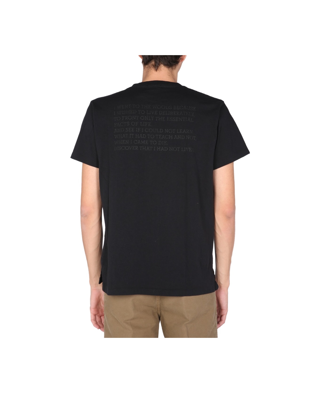 Engineered Garments Printed T-shirt - BLACK
