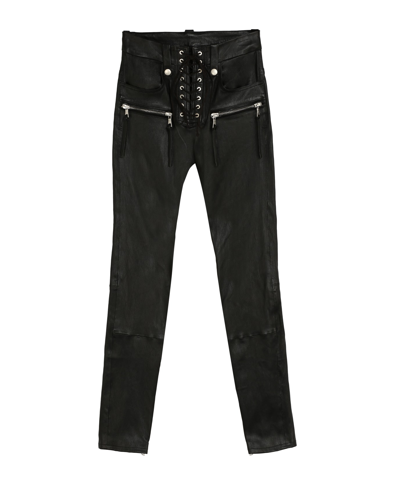 Ben Taverniti Unravel Project Leather Trousers - black