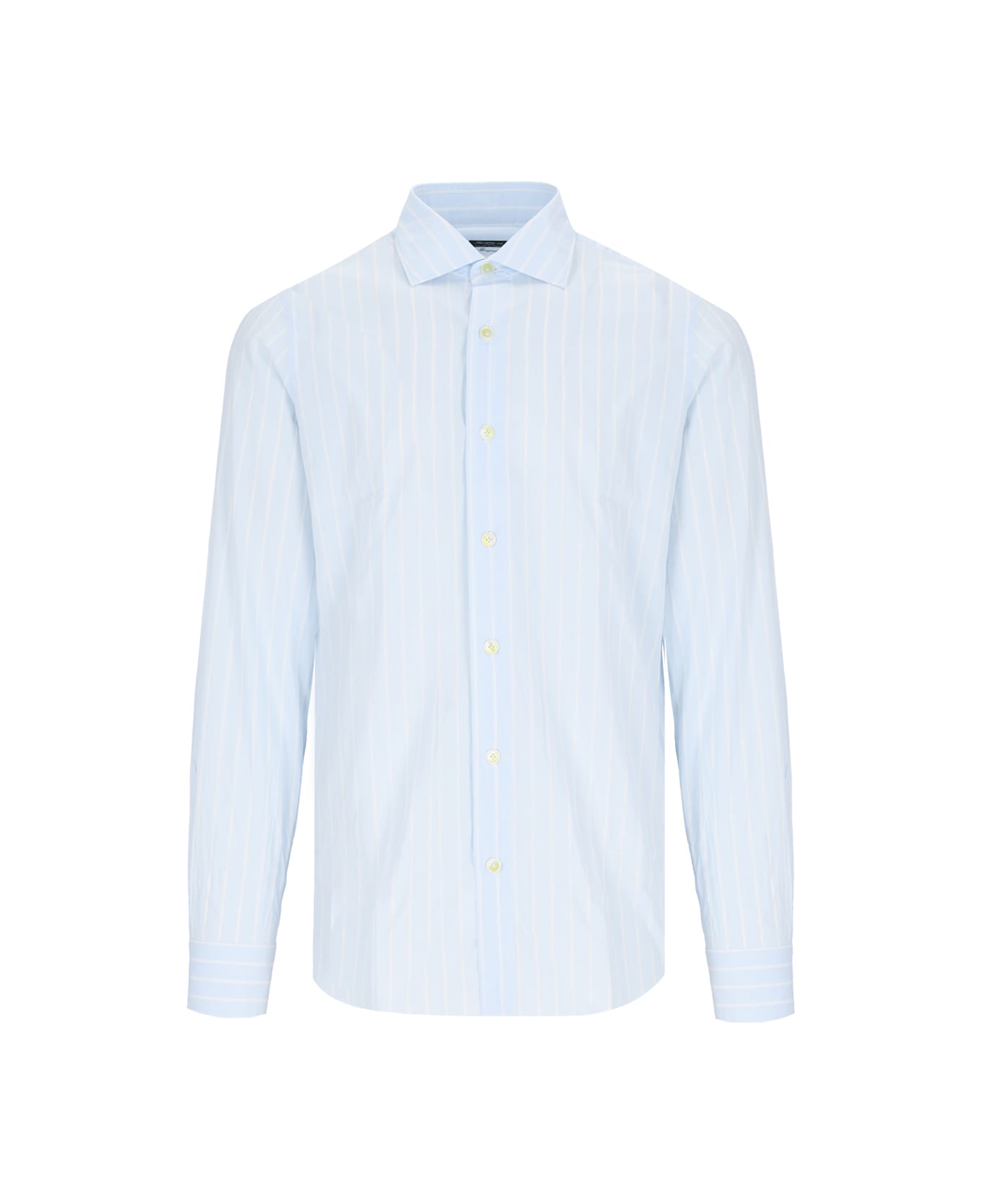 Finamore 'milano' Classic Shirt - Light Blue