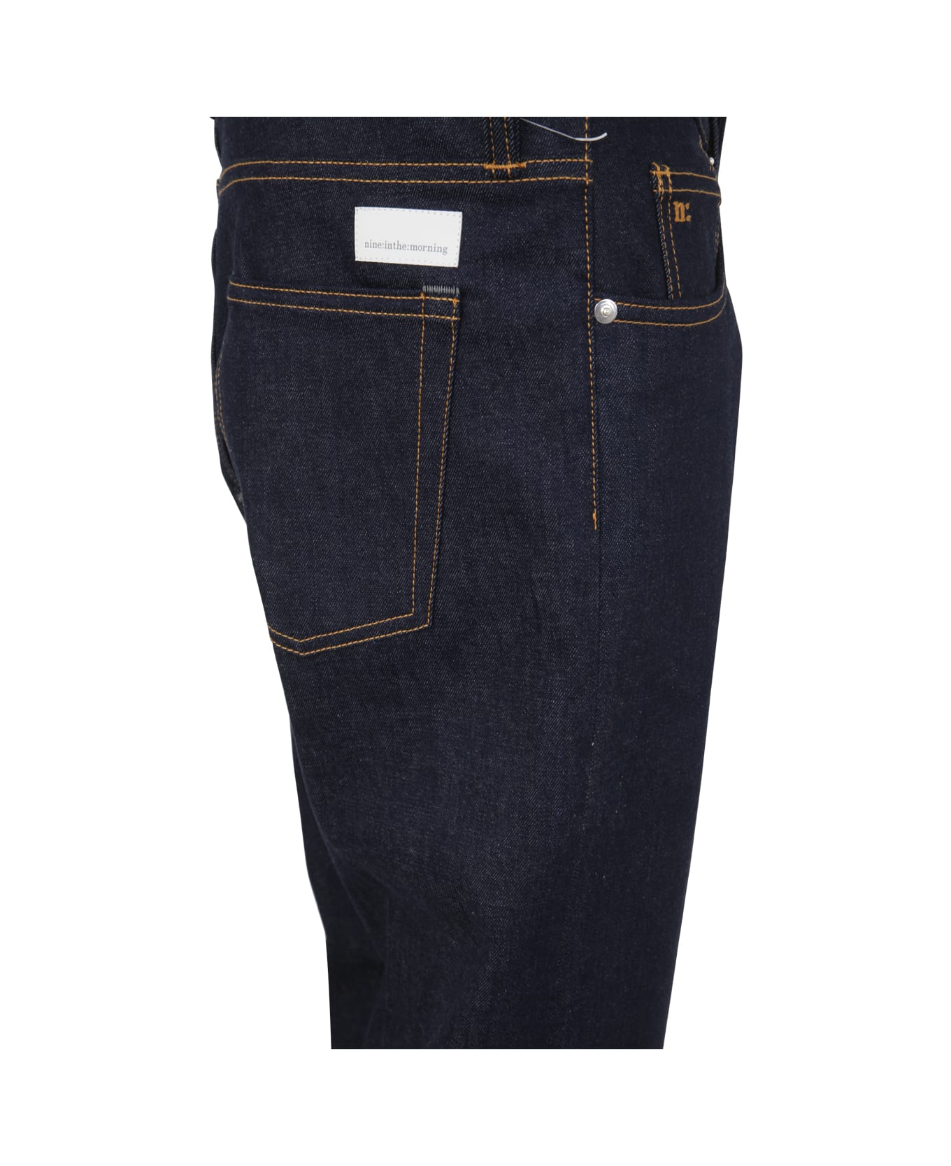 Nine in the Morning Classic Jeans With Lapel - Raw Blue
