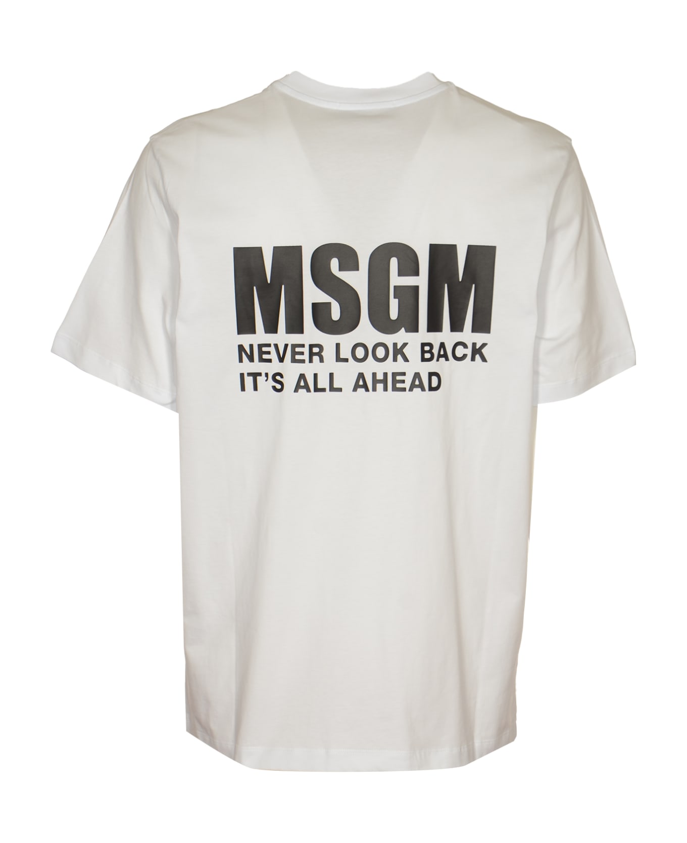 MSGM Logo T-shirt - Optical White シャツ