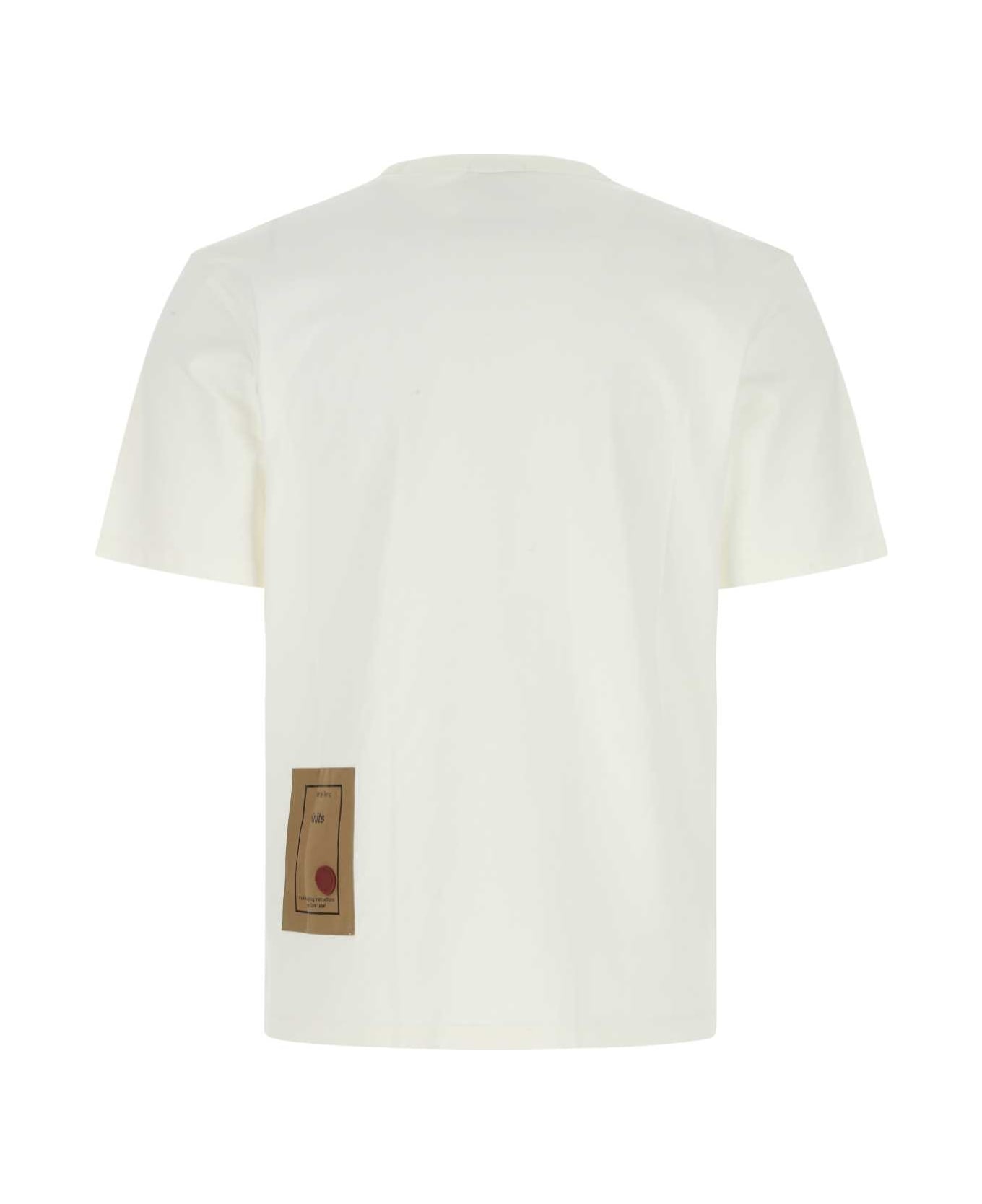 Ten C White Cotton T-shirt - 102