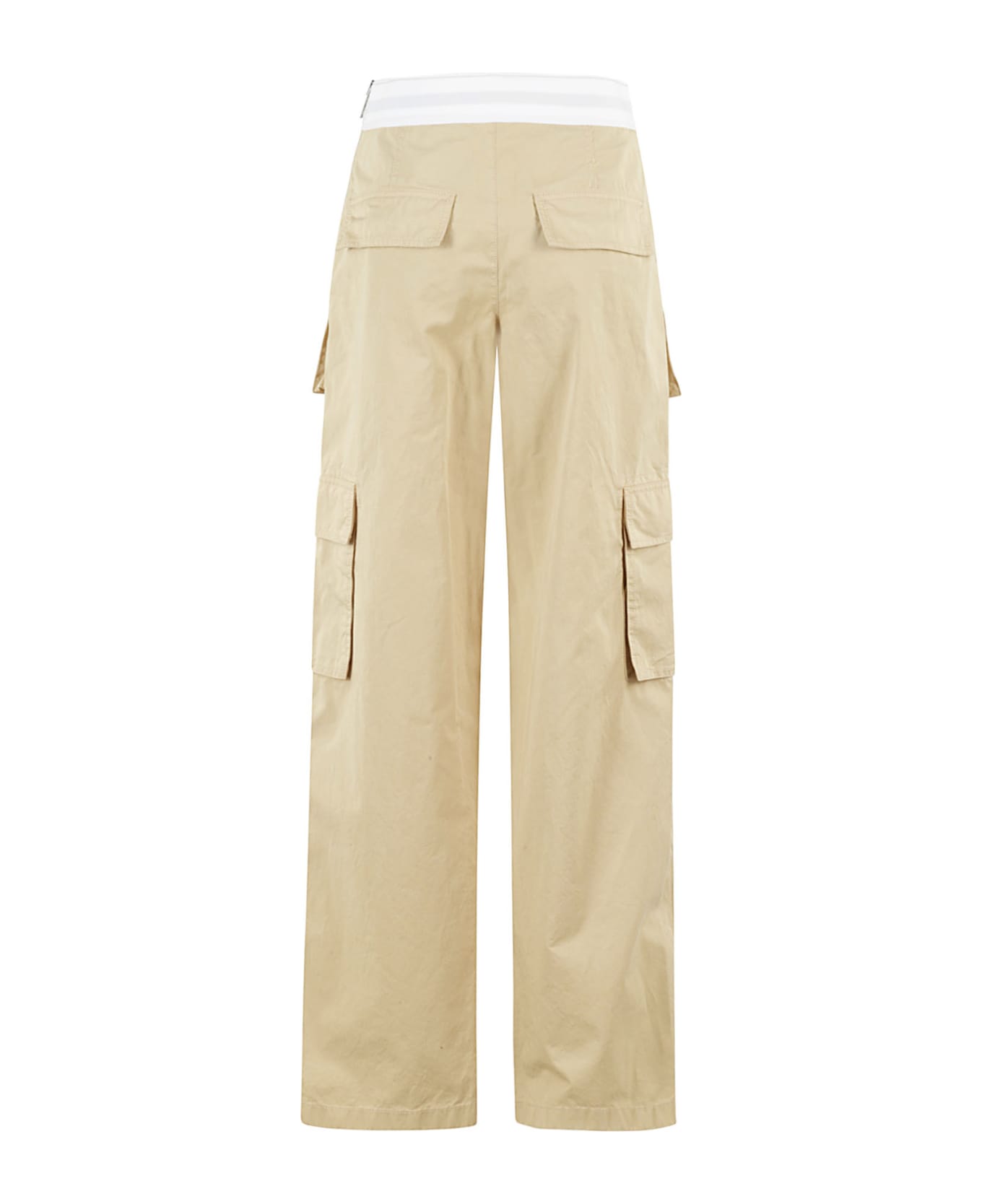 Alexander Wang Mid Rise Cargo Rave Pant With Logo Elastic ボトムス