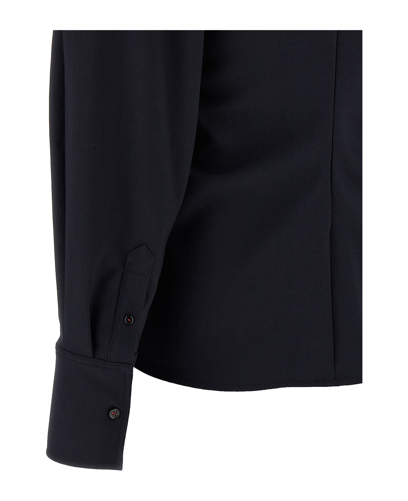 Victoria Beckham 
twist Detail
 Blouse - Blue