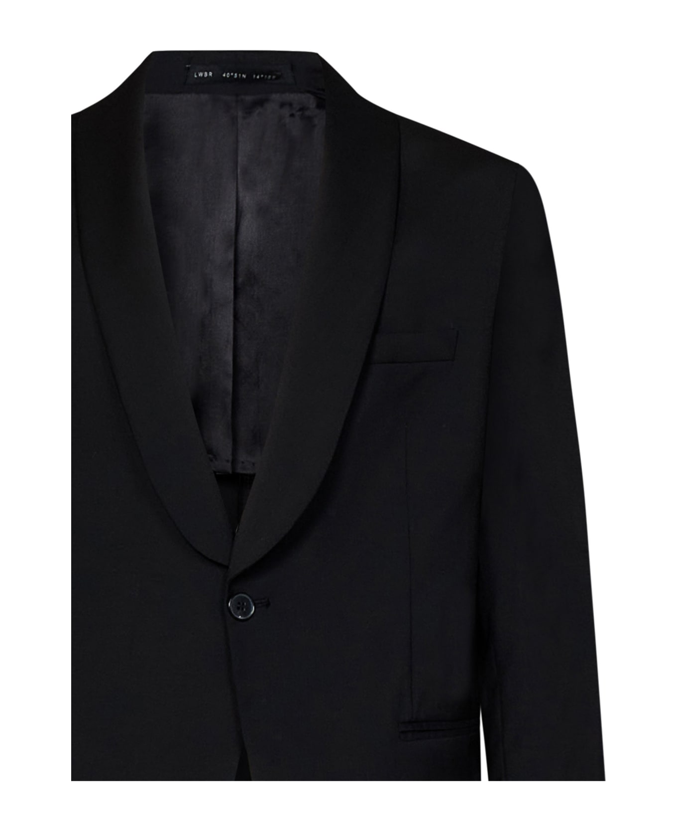Low Brand 1b Evening Suit - Black
