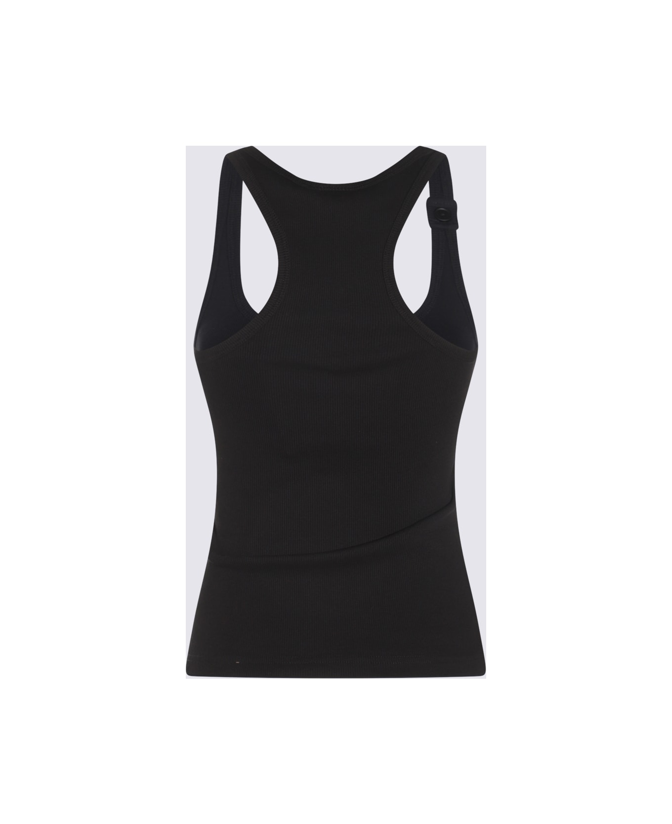 Courrèges Black Cotton Top - BLACK