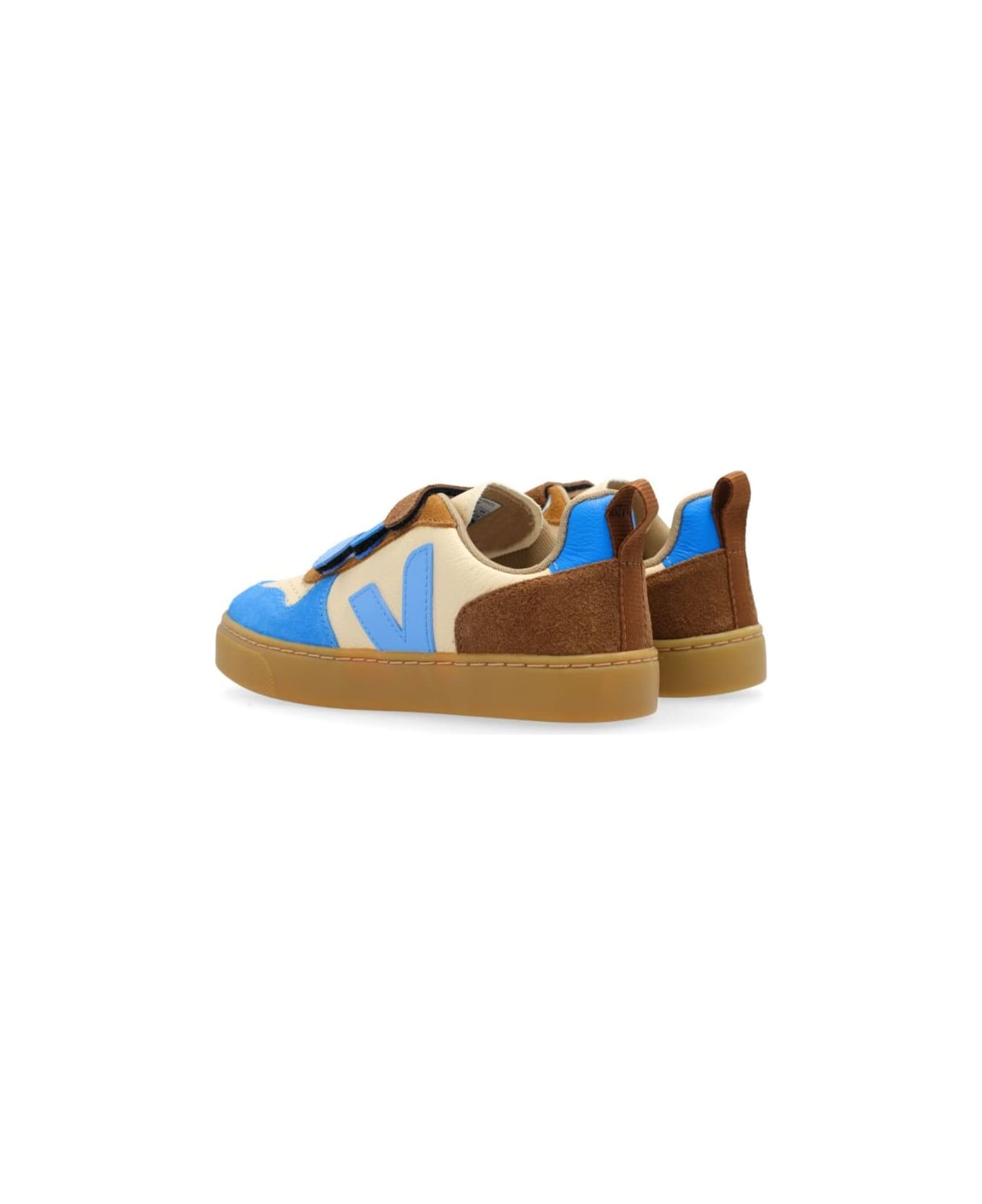 Veja 'multicolor 'v-10'' Sneakers With Contrasting Inserts In Leather Boy - Multicolor