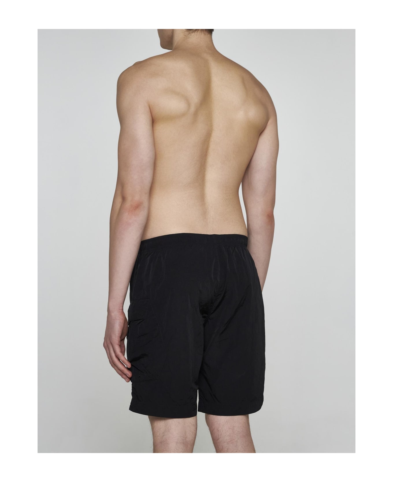C.P. Company Eco-chrome-r Nylon Swim Shorts - Black