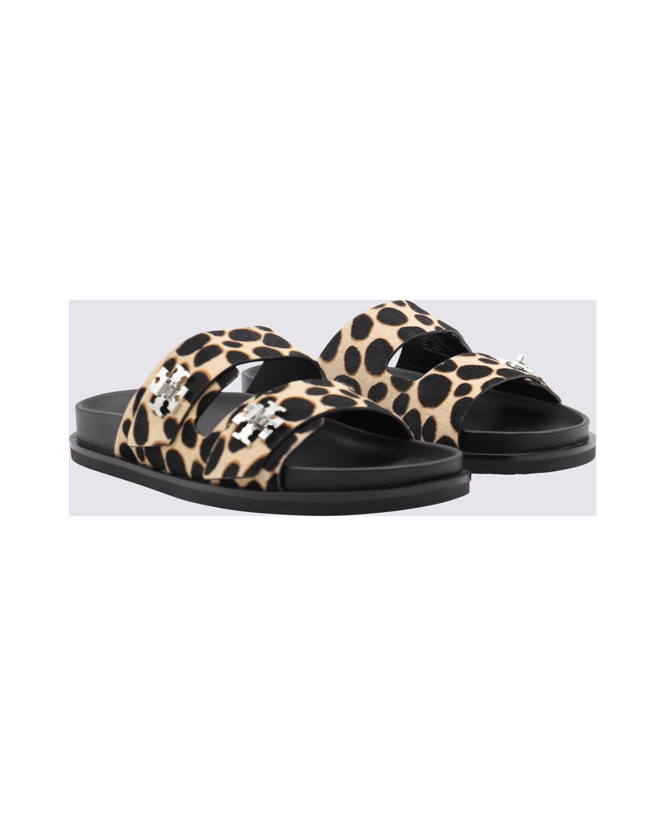 Tory Burch Leopard Leather Flats - TRENCH