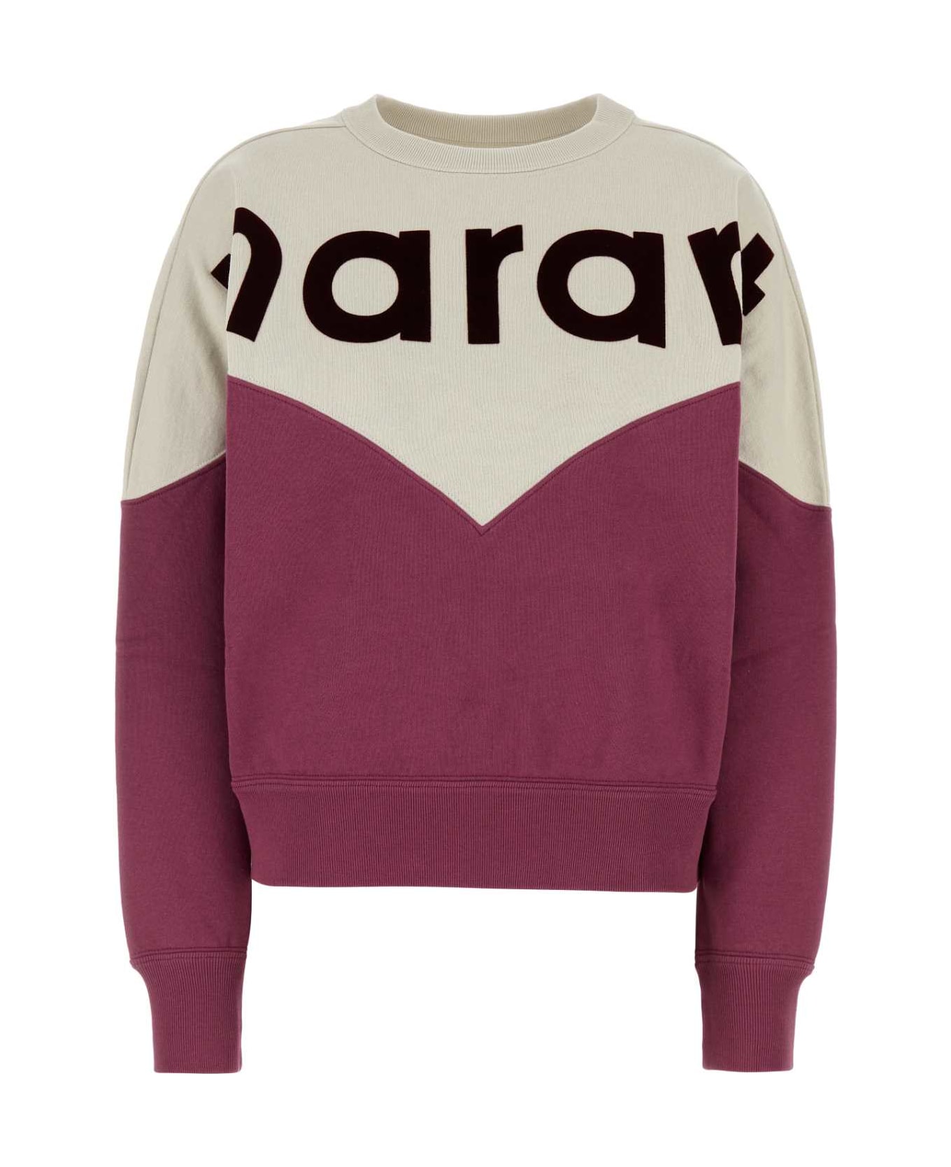 Marant Étoile Two-tone Cotton Blend Houston Sweatshirt - ECRURASPERRY