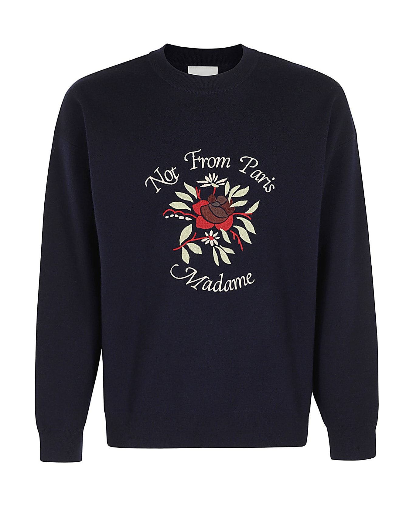 Drôle de Monsieur Le Maille Slogan Fleurs - Ny Navy