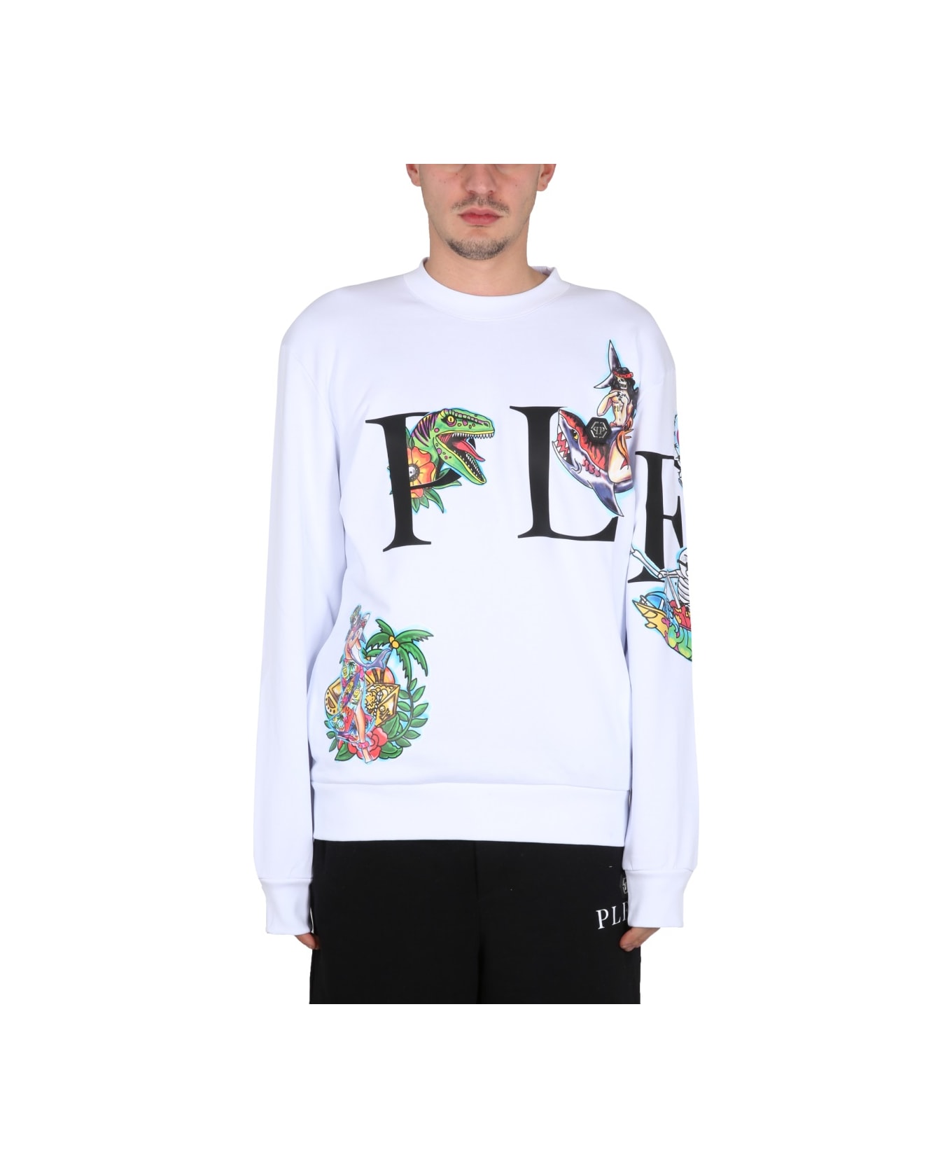 Philipp Plein Crewneck Sweatshirt - WHITE
