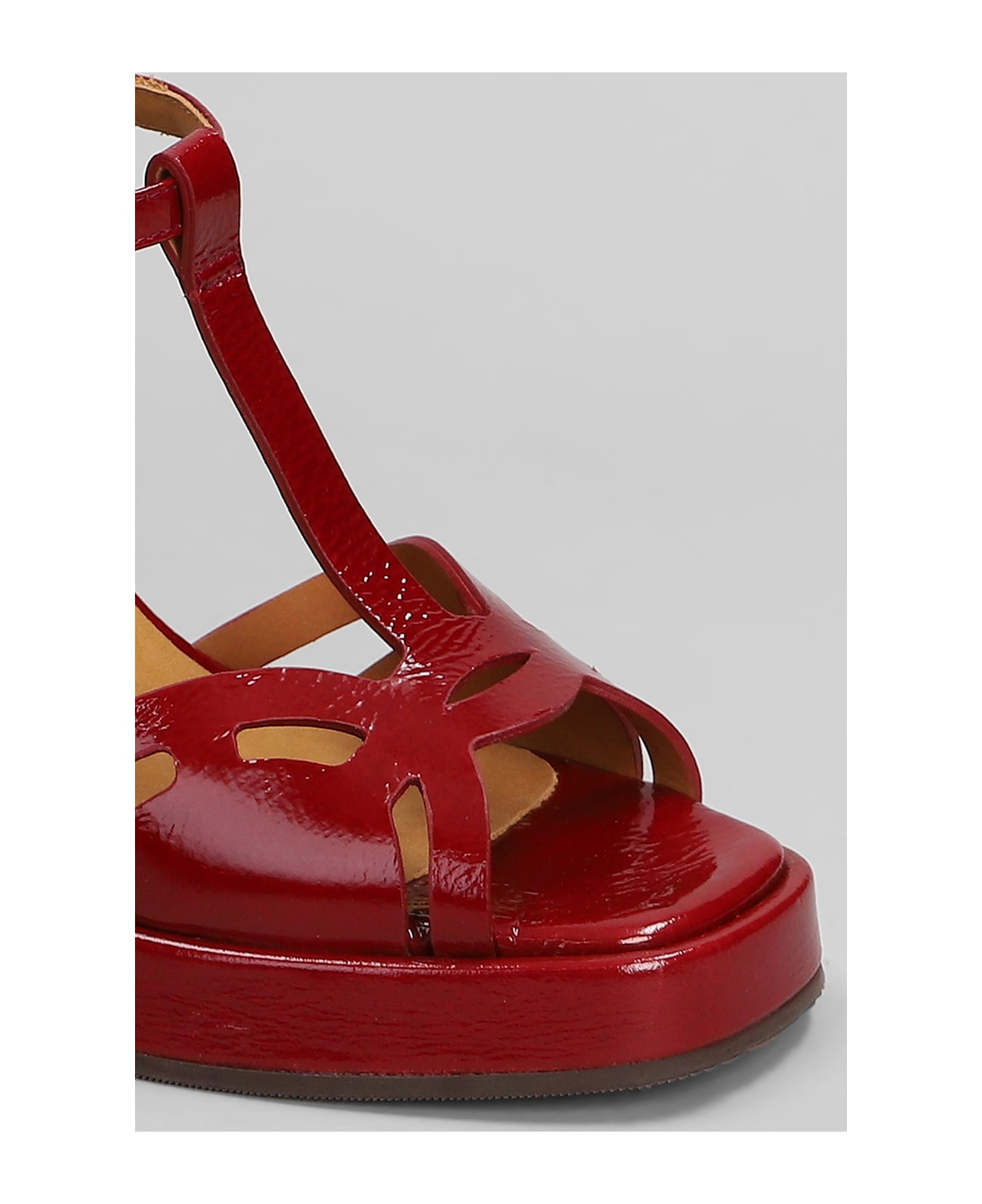 Chie Mihara Zinto 46 Sandals In Red Leather - red