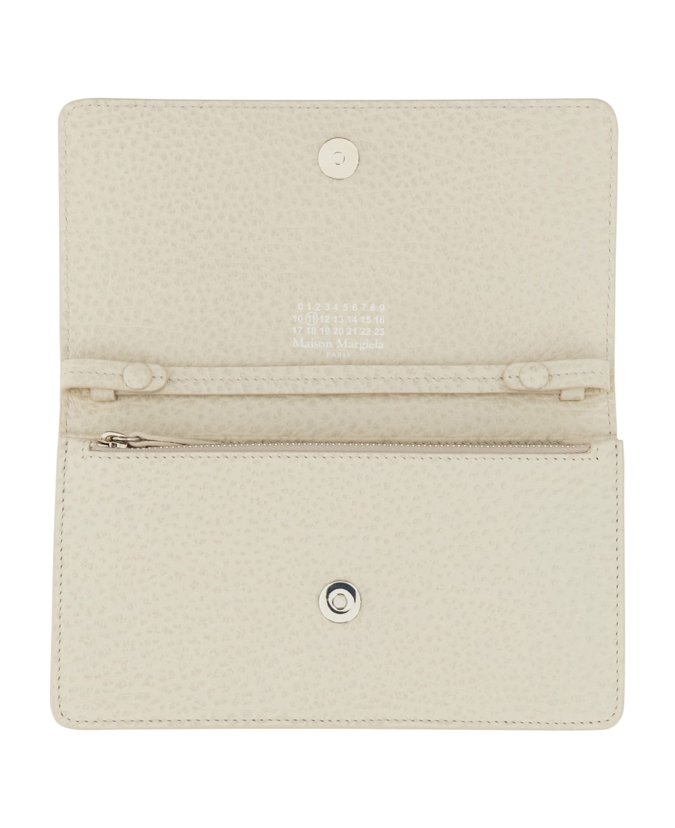 Maison Margiela Large Wallet With Chain - AVORIO
