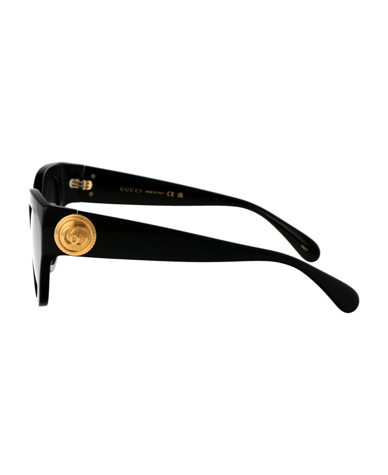 Gucci Eyewear Gg1408s Sunglasses - 001 BLACK BLACK GREY