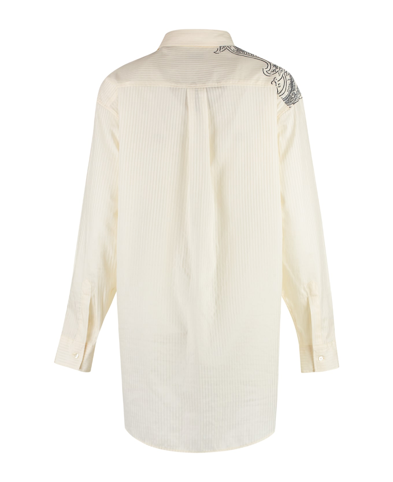 Etro Silk-cotton Blend Shirt - Beige