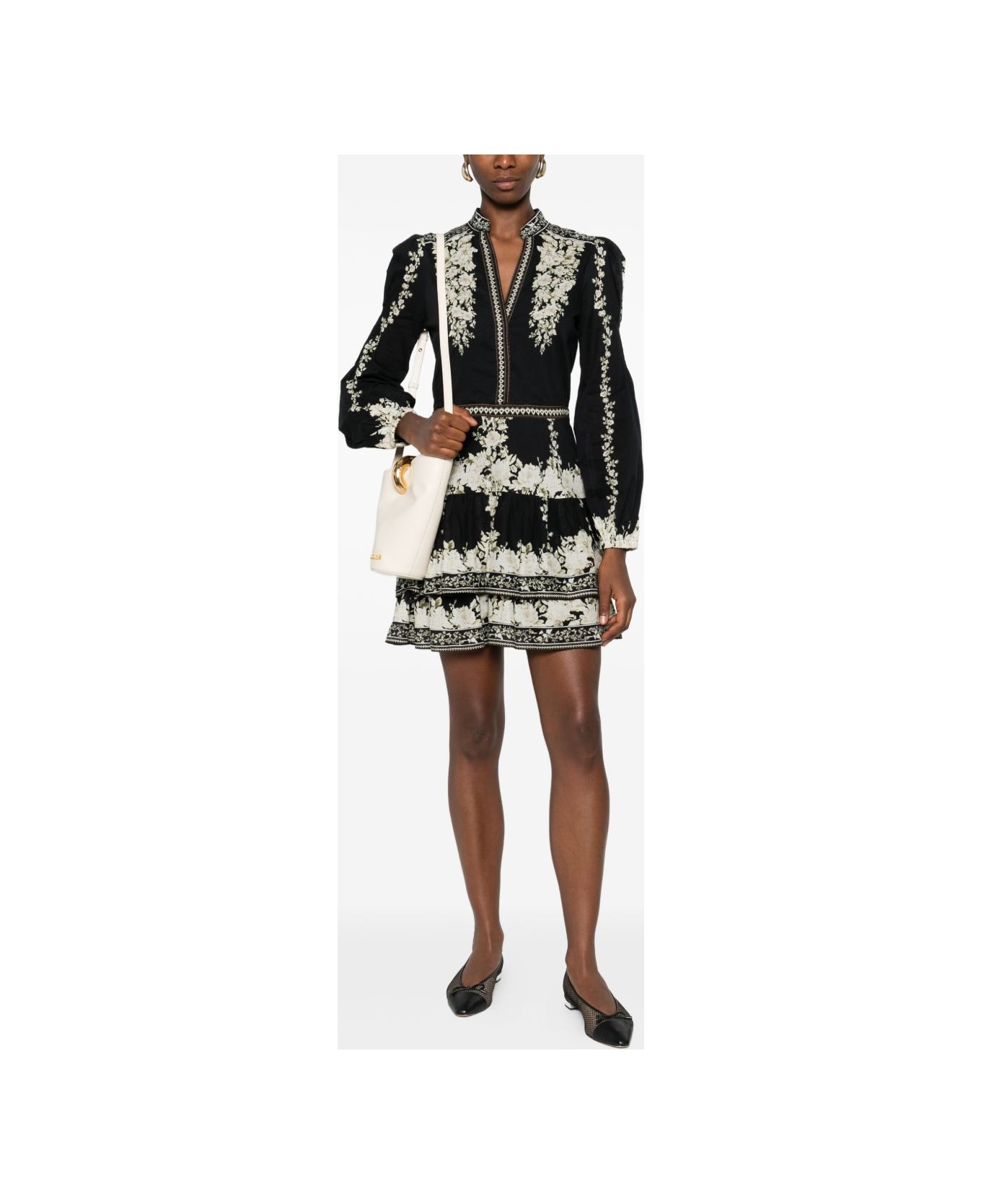 Alice + Olivia Valencia Short Dress - Black