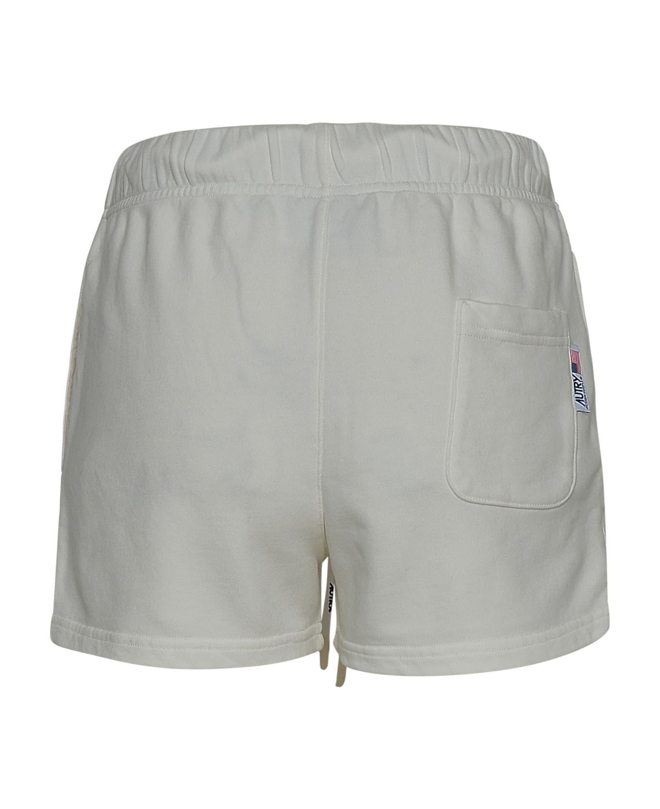 Autry Sport Shorts With Drawstring And Logo Print - White ショートパンツ