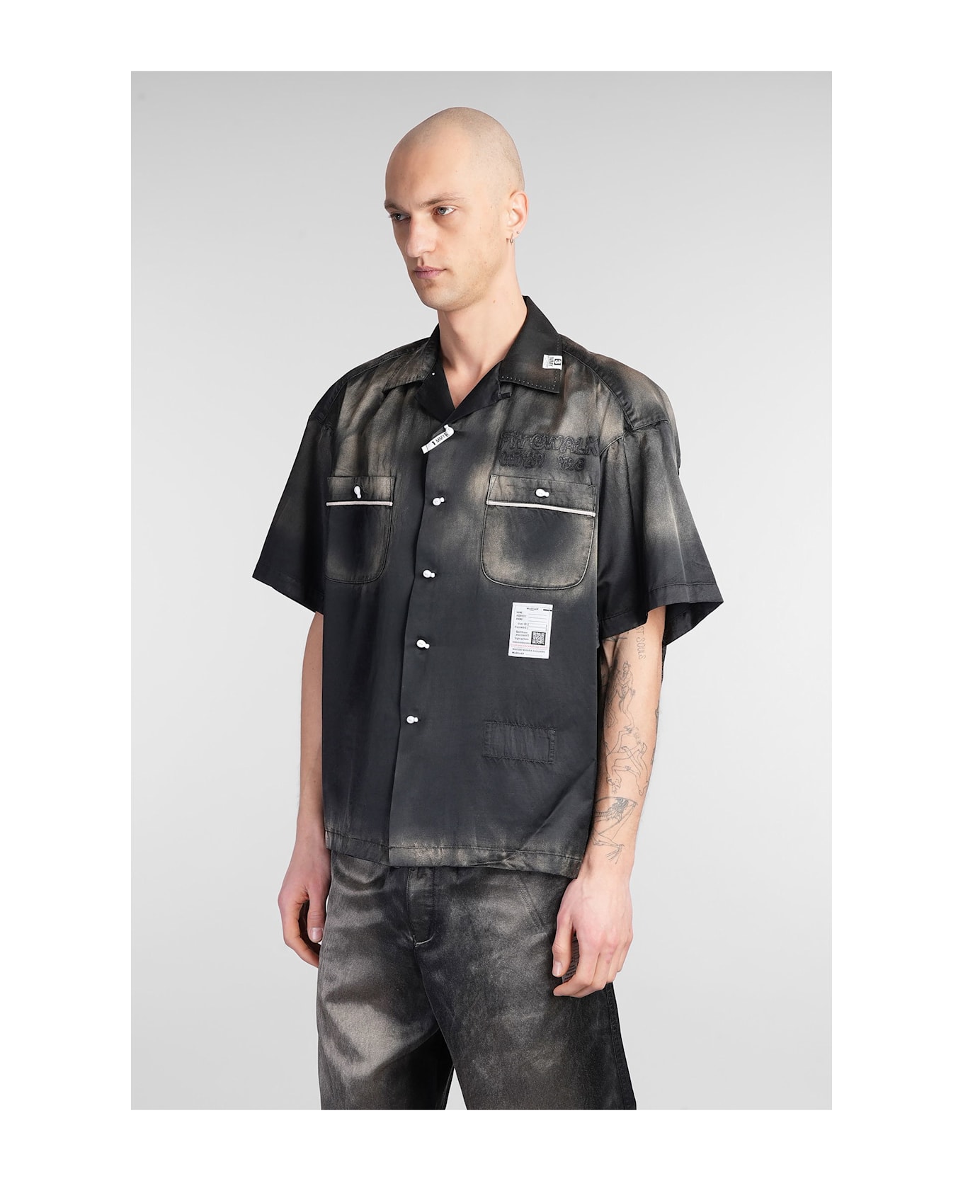Mihara Yasuhiro Shirt In Black Cotton - black