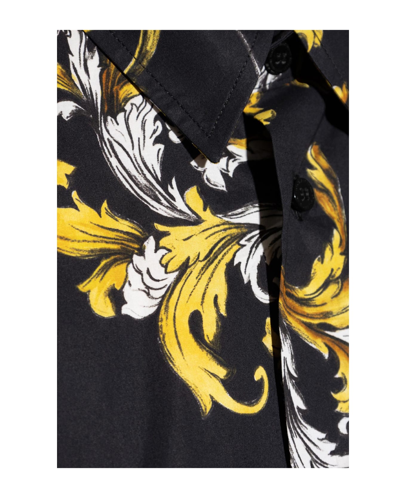 Versace Jeans Couture Patterned Shirt - BLACK/YELLOW