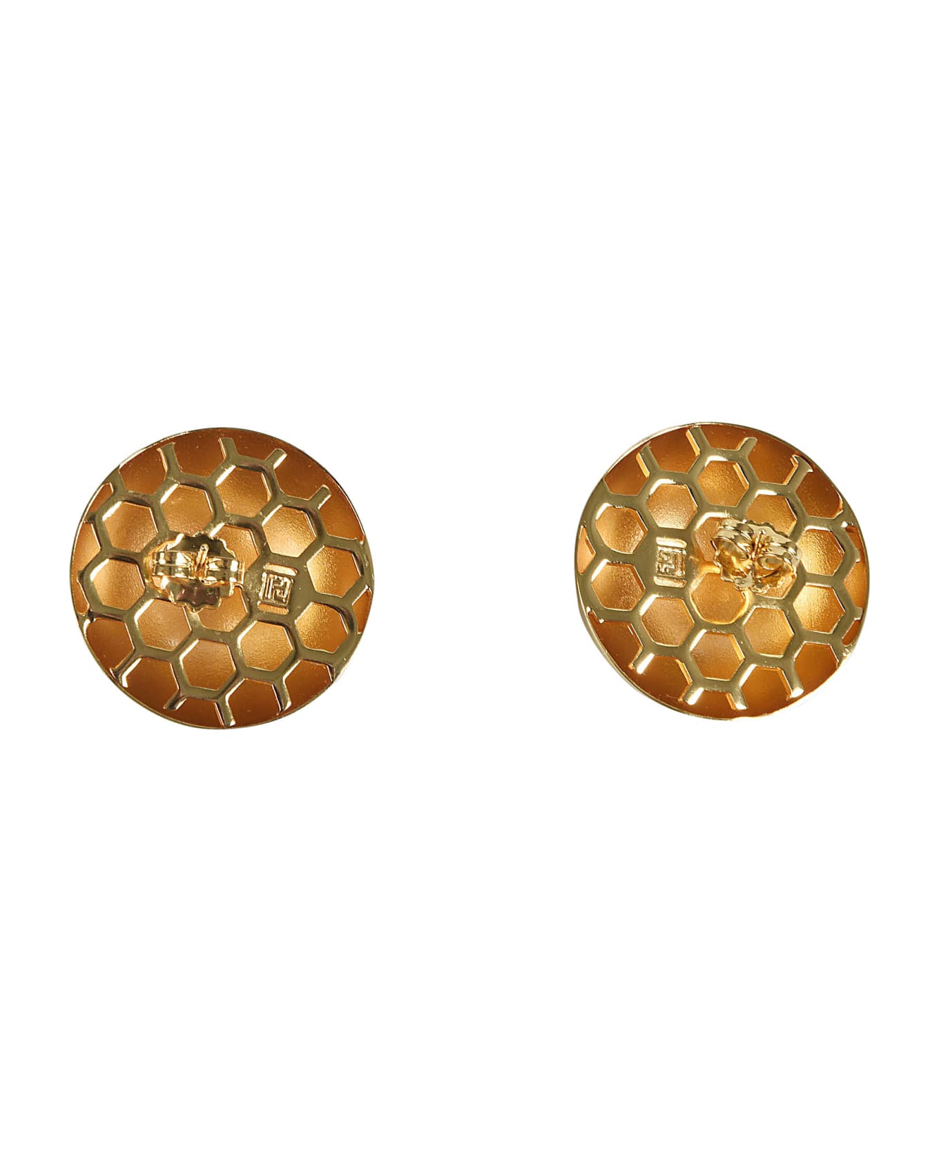 Federica Tosi Honeycomb Pattern Earings - Gold