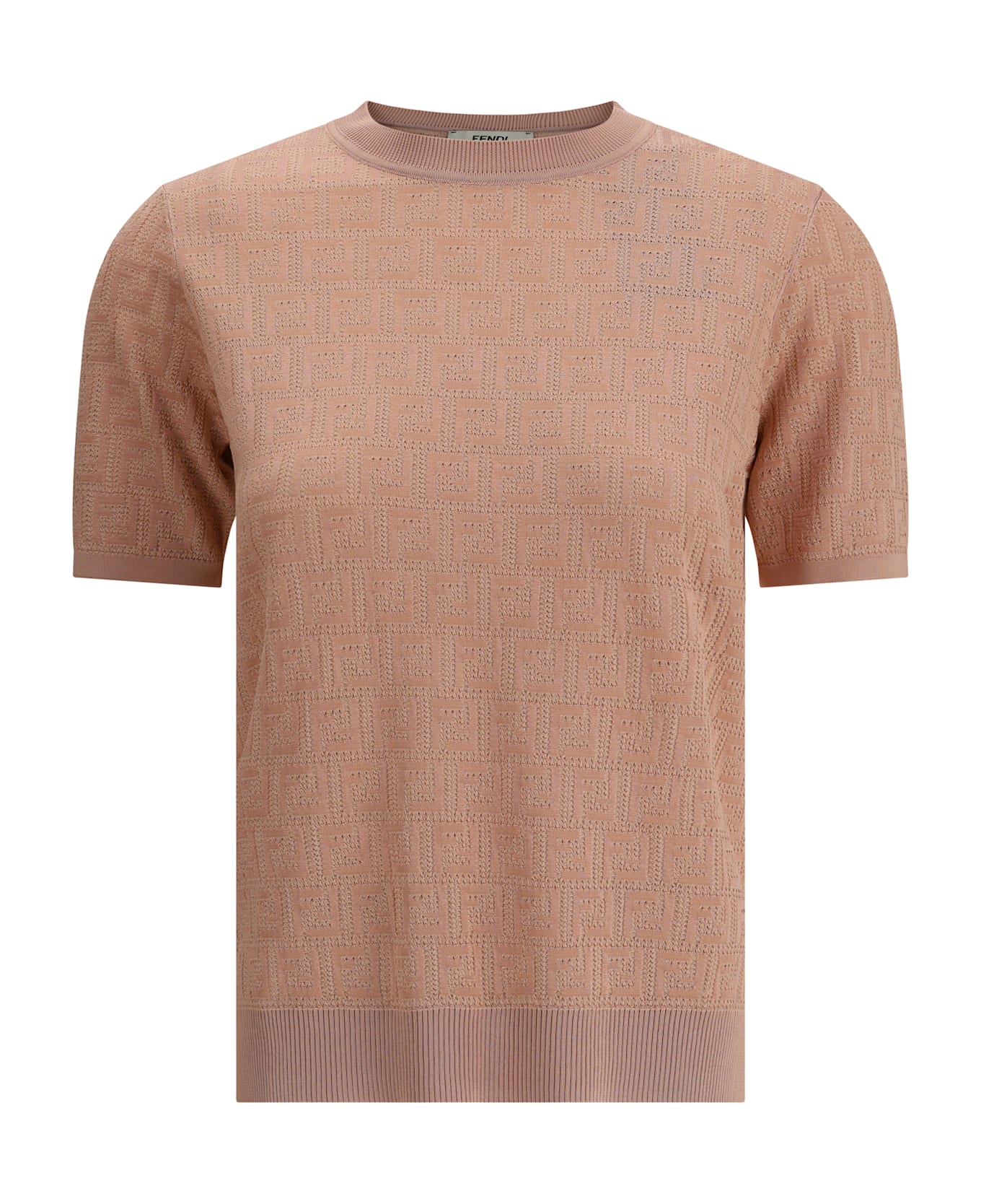Fendi Knit T-shirt - Sau Pink Salt