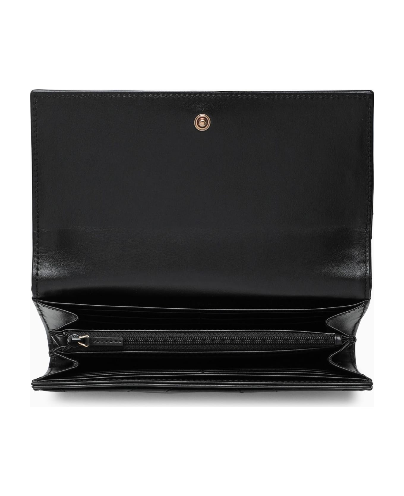 Gucci Black Marmont Gg Continental Wallet - Nero