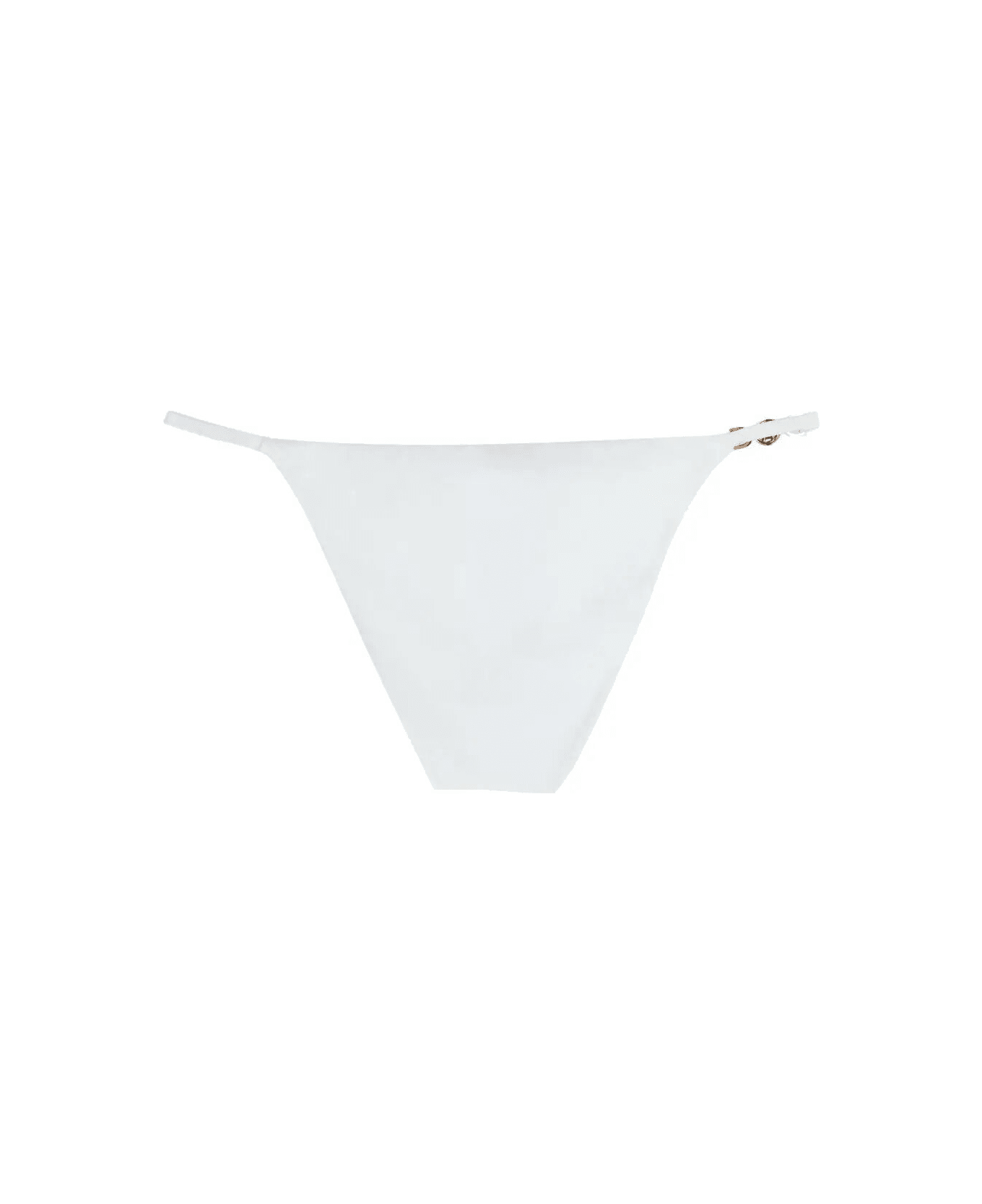 Versace Swim Slip Lycra Vita Recycled Greek Chain - White 水着