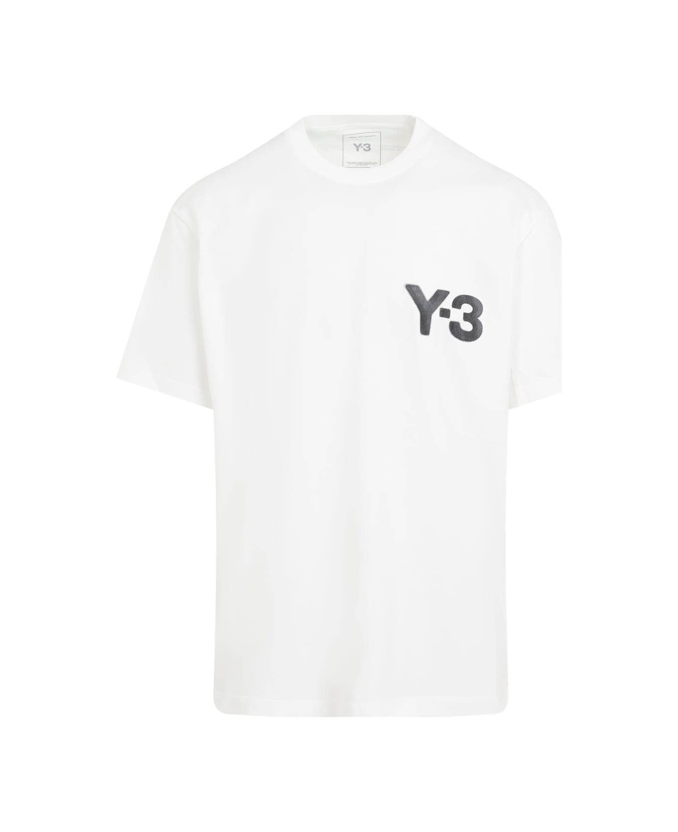 Y-3 Logo Short Sleeves Tee - Corewhite