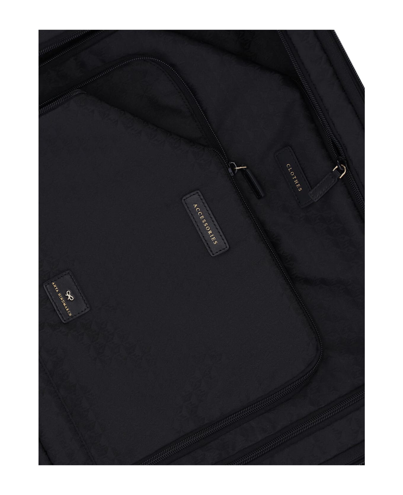 Anya Hindmarch "short-haul Trolley" Suitcase - Black  