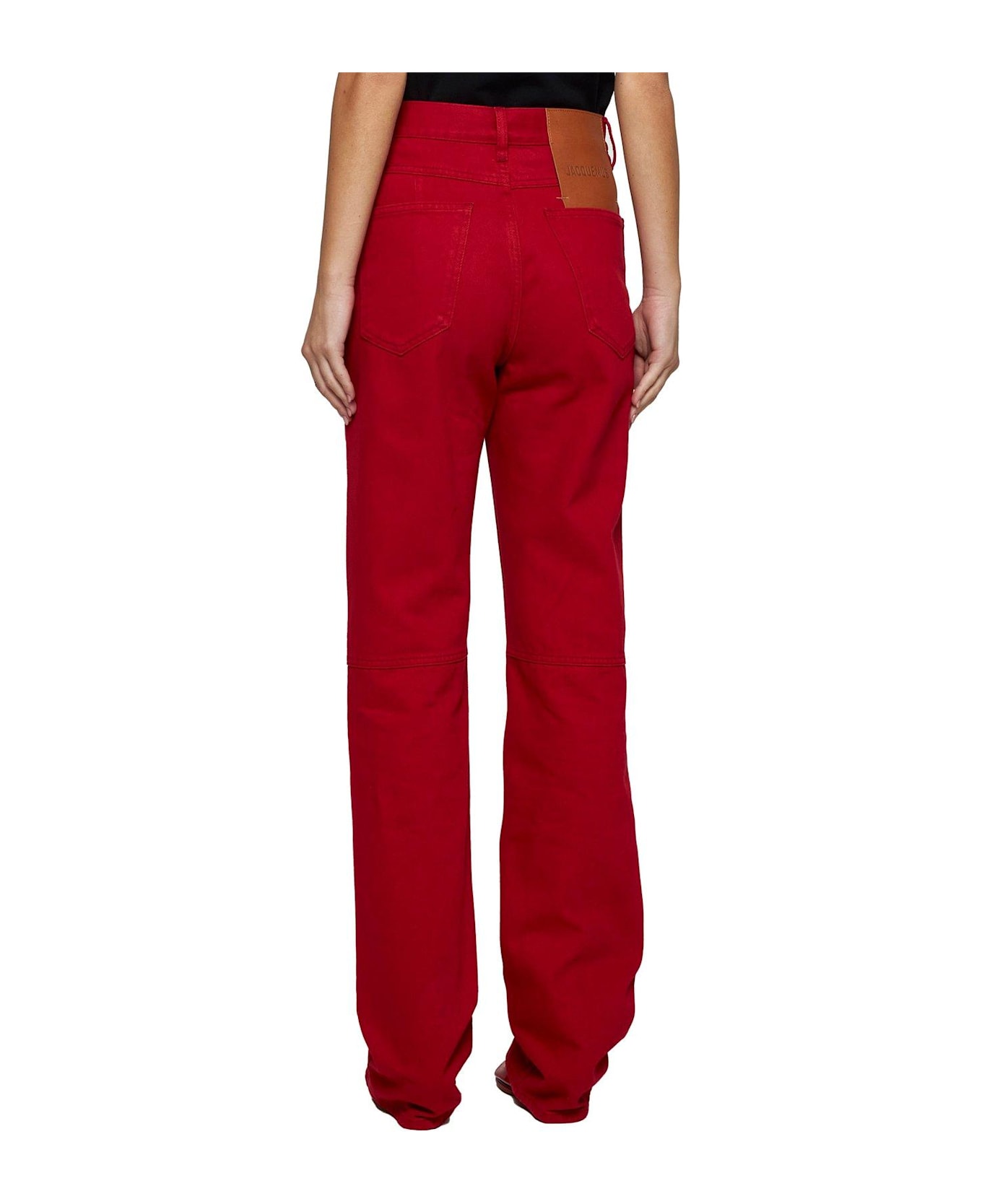 Jacquemus Straight-leg Jeans - Red