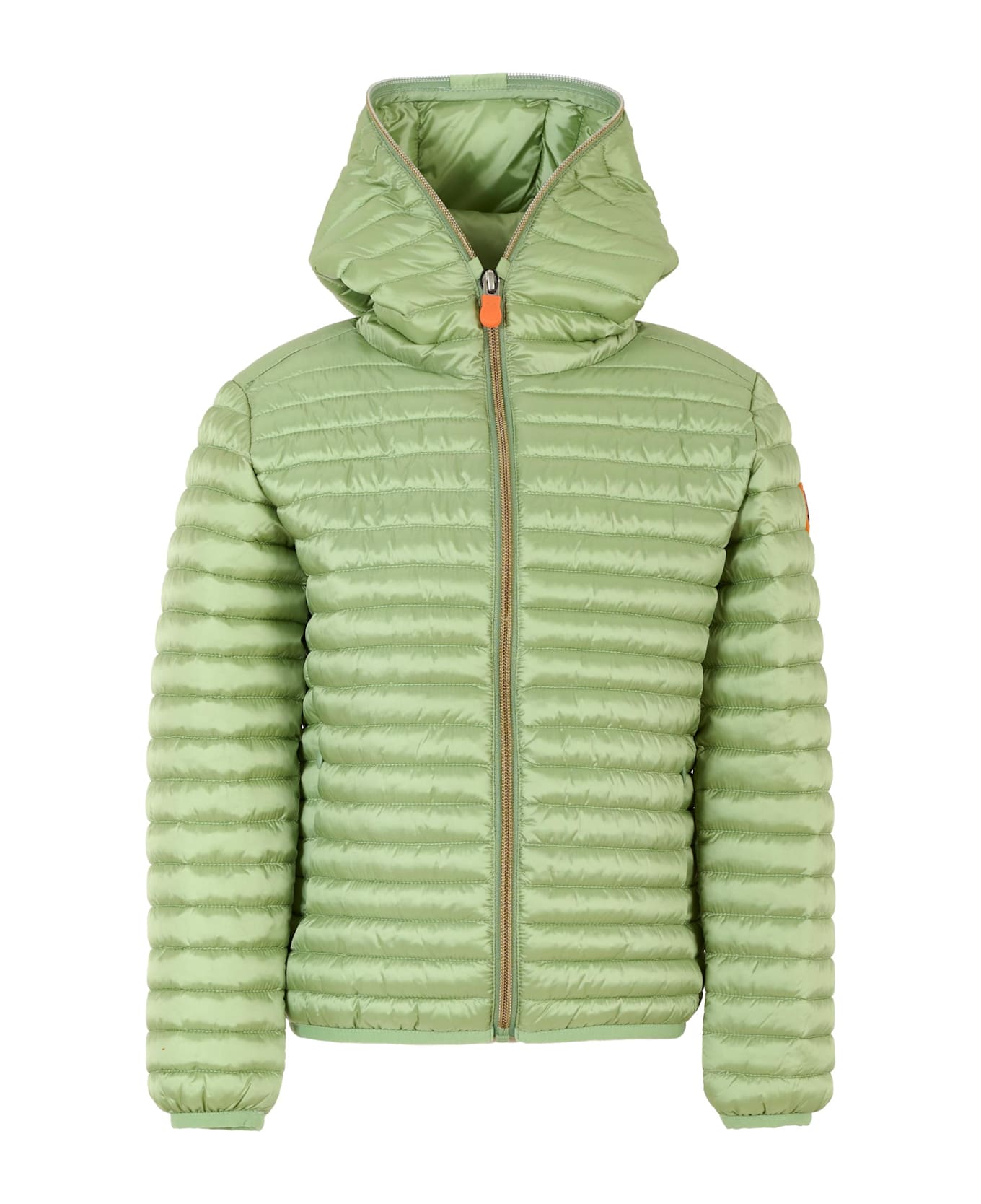Save the Duck Green Rosy Down Jacket For Girl With Logo - Green