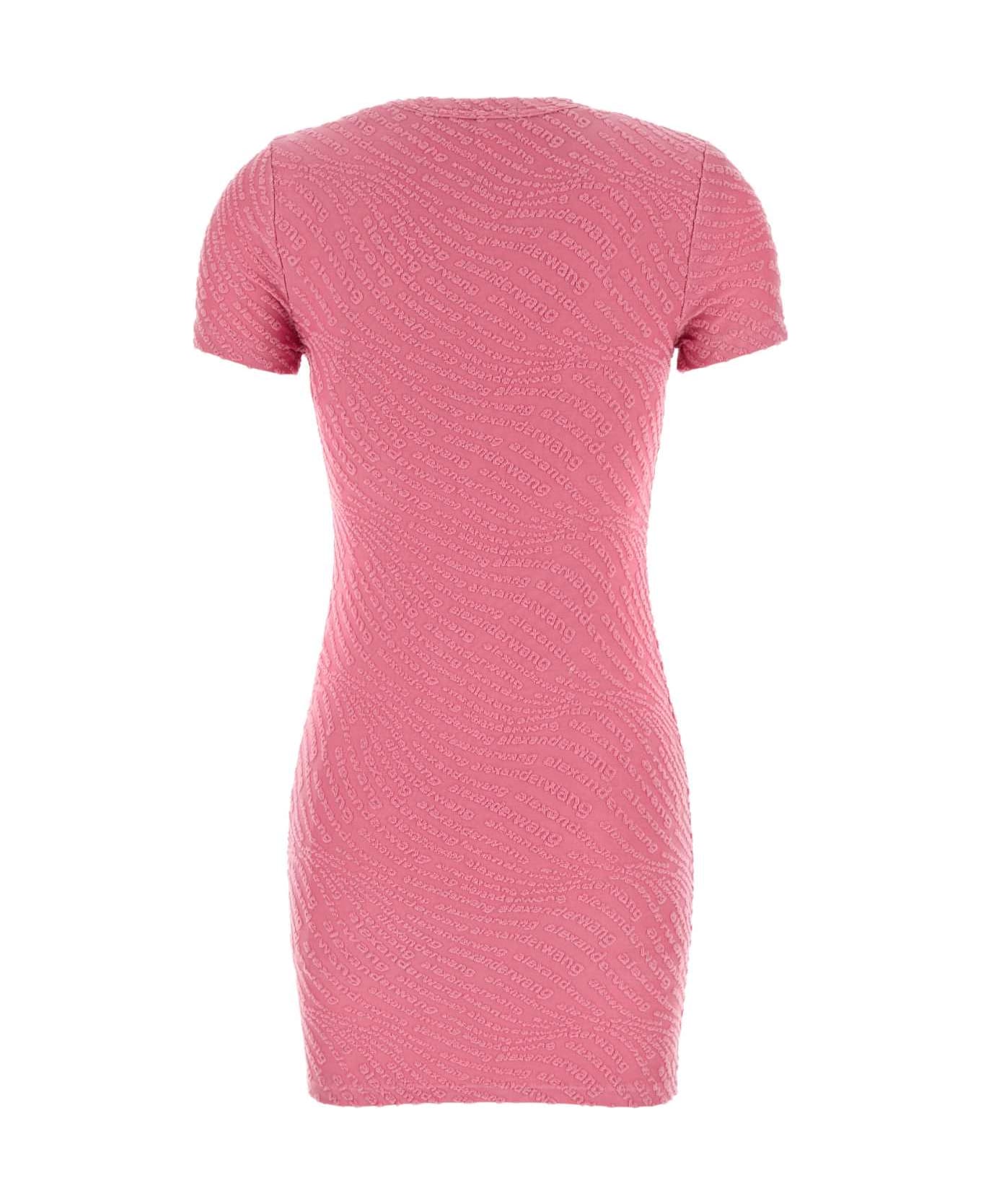 T by Alexander Wang Pink Stretch Polyester Mini Dress - LOTUS
