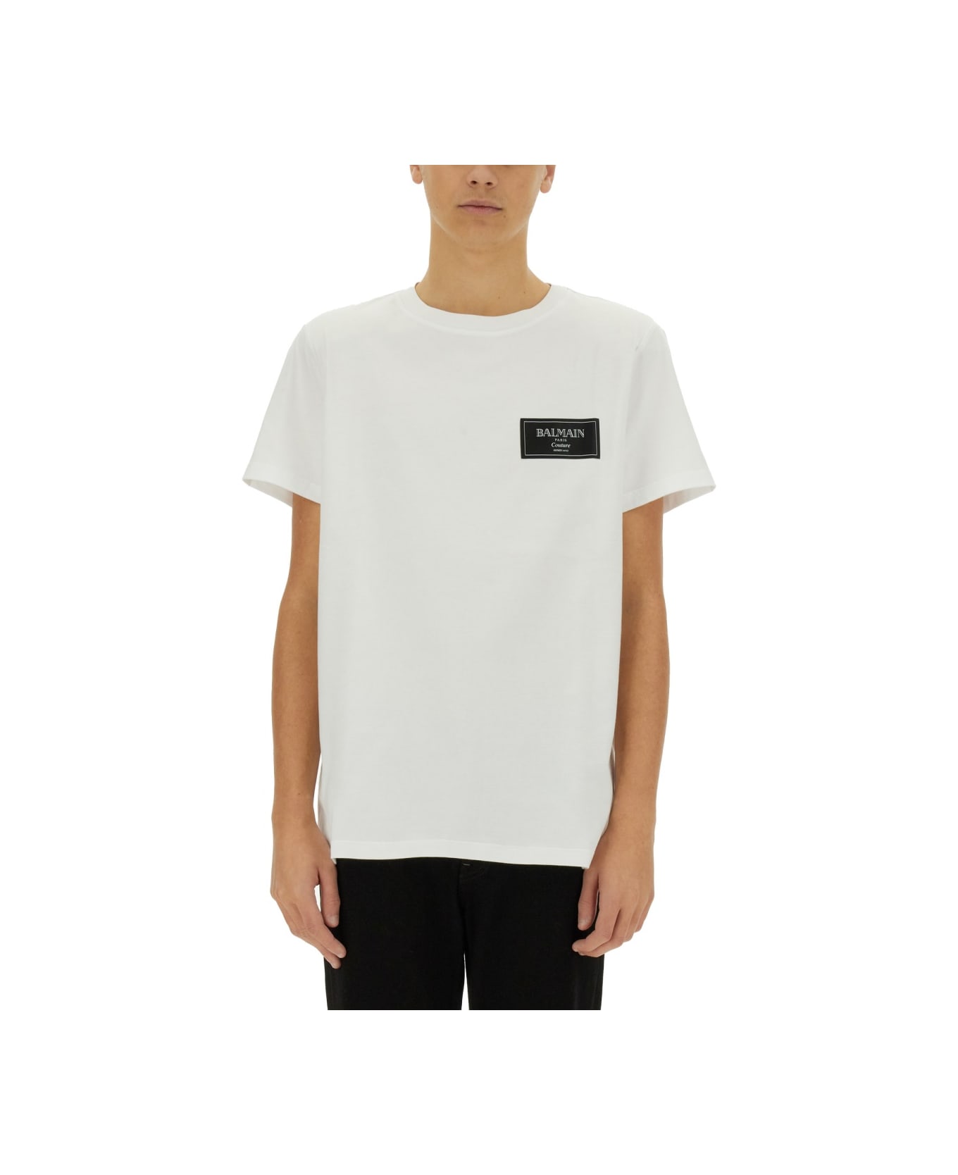 Balmain T-shirt With Logo - WHITE