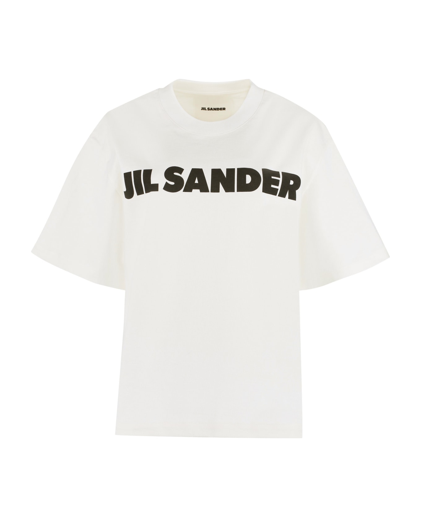 Jil Sander Logo Cotton T-shirt - White トップス
