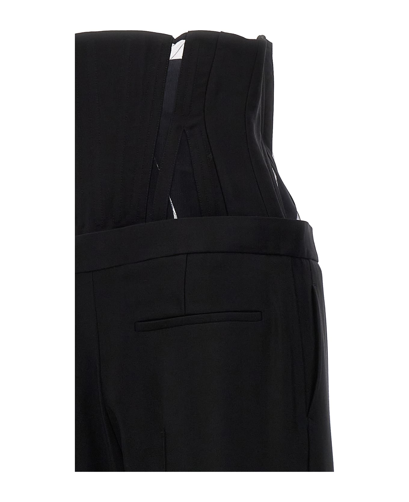 Mugler 'tailored Corset' Trousers - Black  