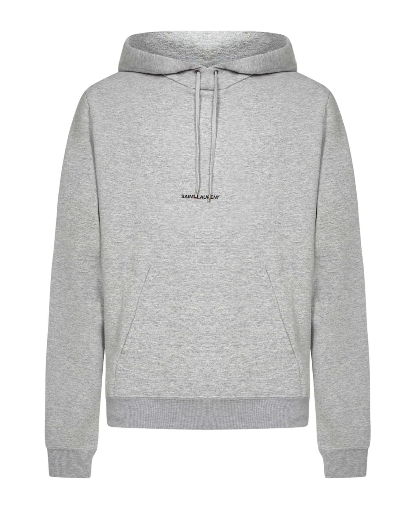 Saint Laurent Signature Sweatshirt - Grey フリース