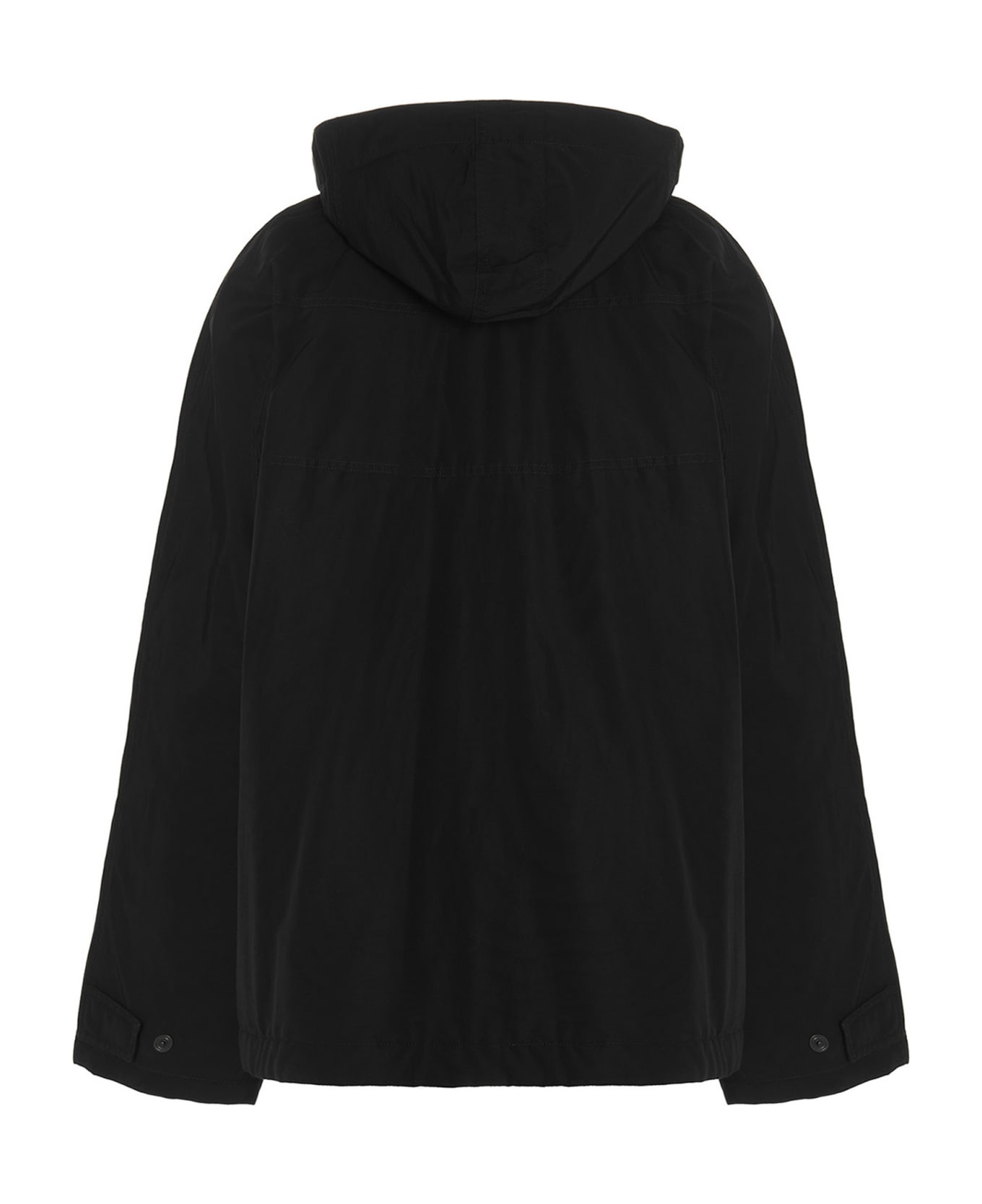 Balenciaga 'bb Icon Kick' Parka Coat - Black  