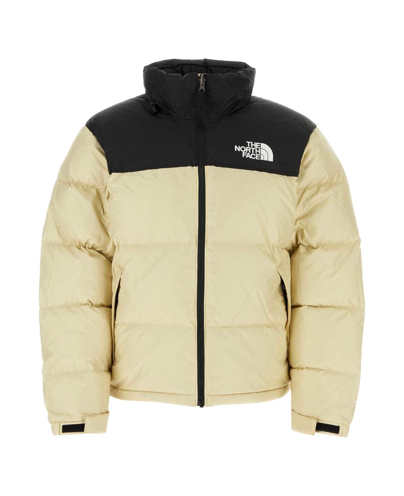 The North Face Two-tone Nylon Down Jacket - GRAVEL