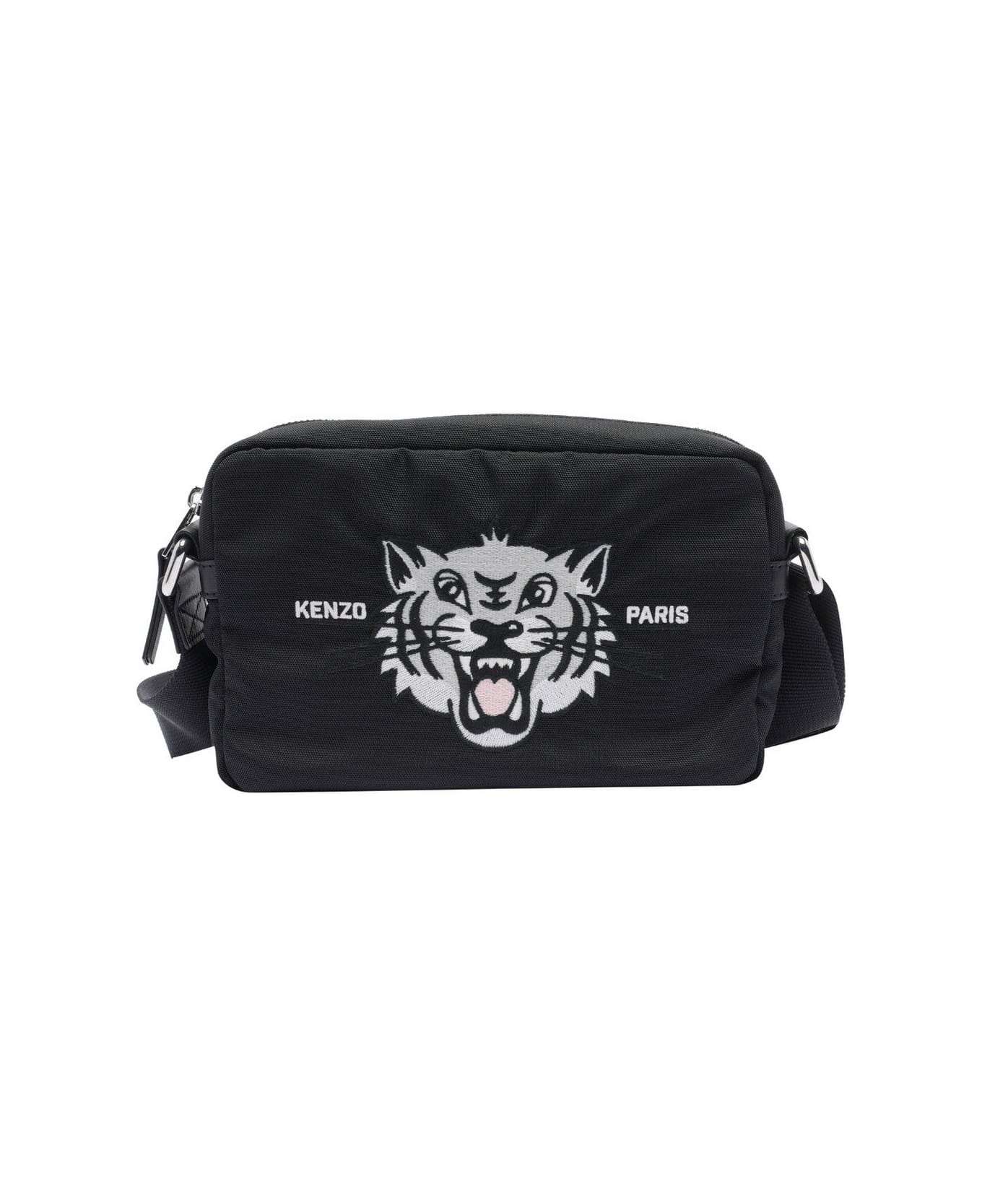 Kenzo Varsity Crossbody Bag - BLACK