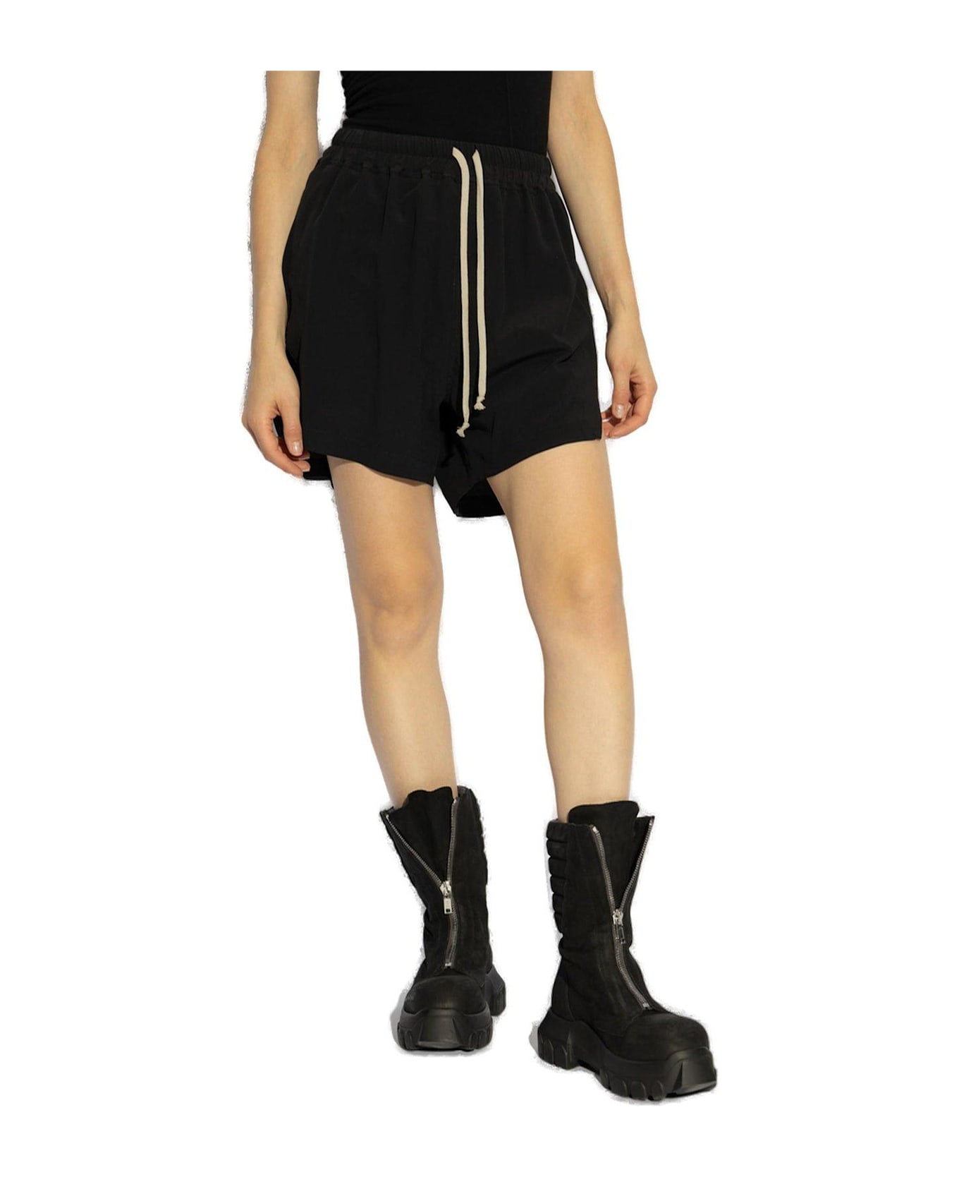 Rick Owens Drawstring Shorts - BLACK