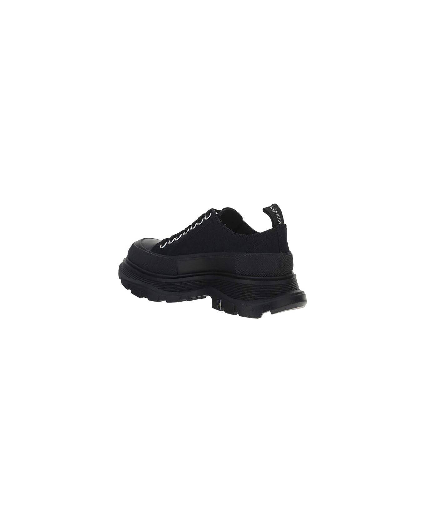 Alexander McQueen Tread Slick Laced Up Shoes - Black/black スニーカー