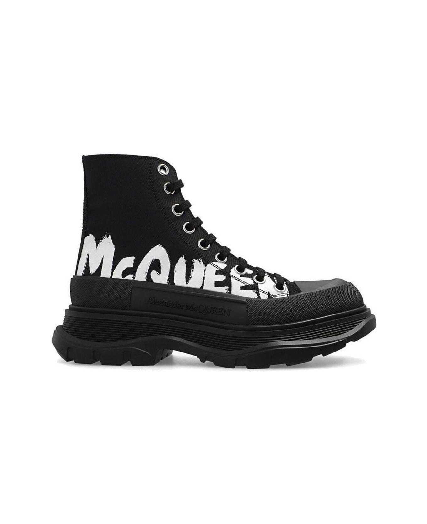 Alexander McQueen Tread Slick High-top Sneakers - Nero