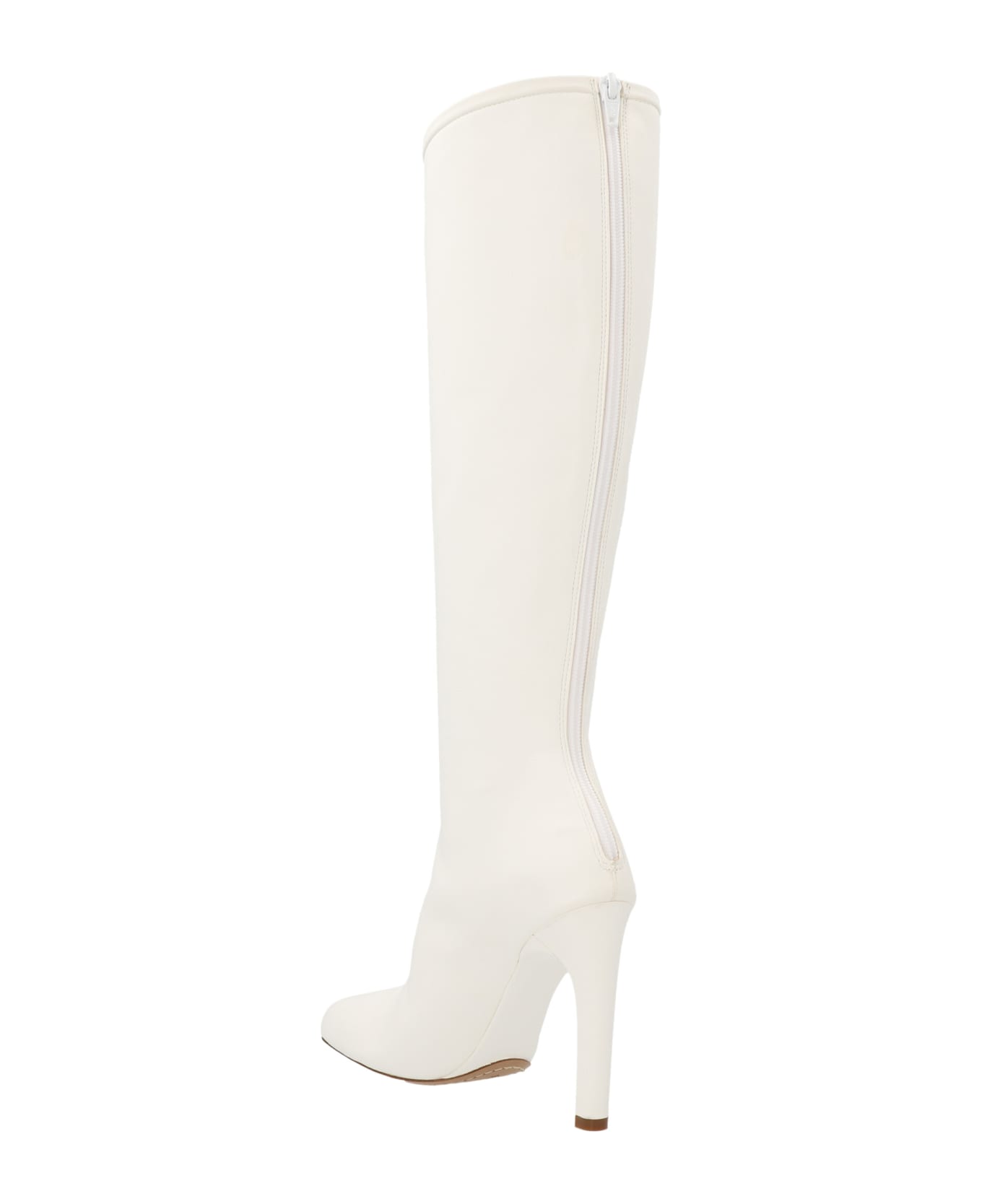 Dries Van Noten Leather Boots - White