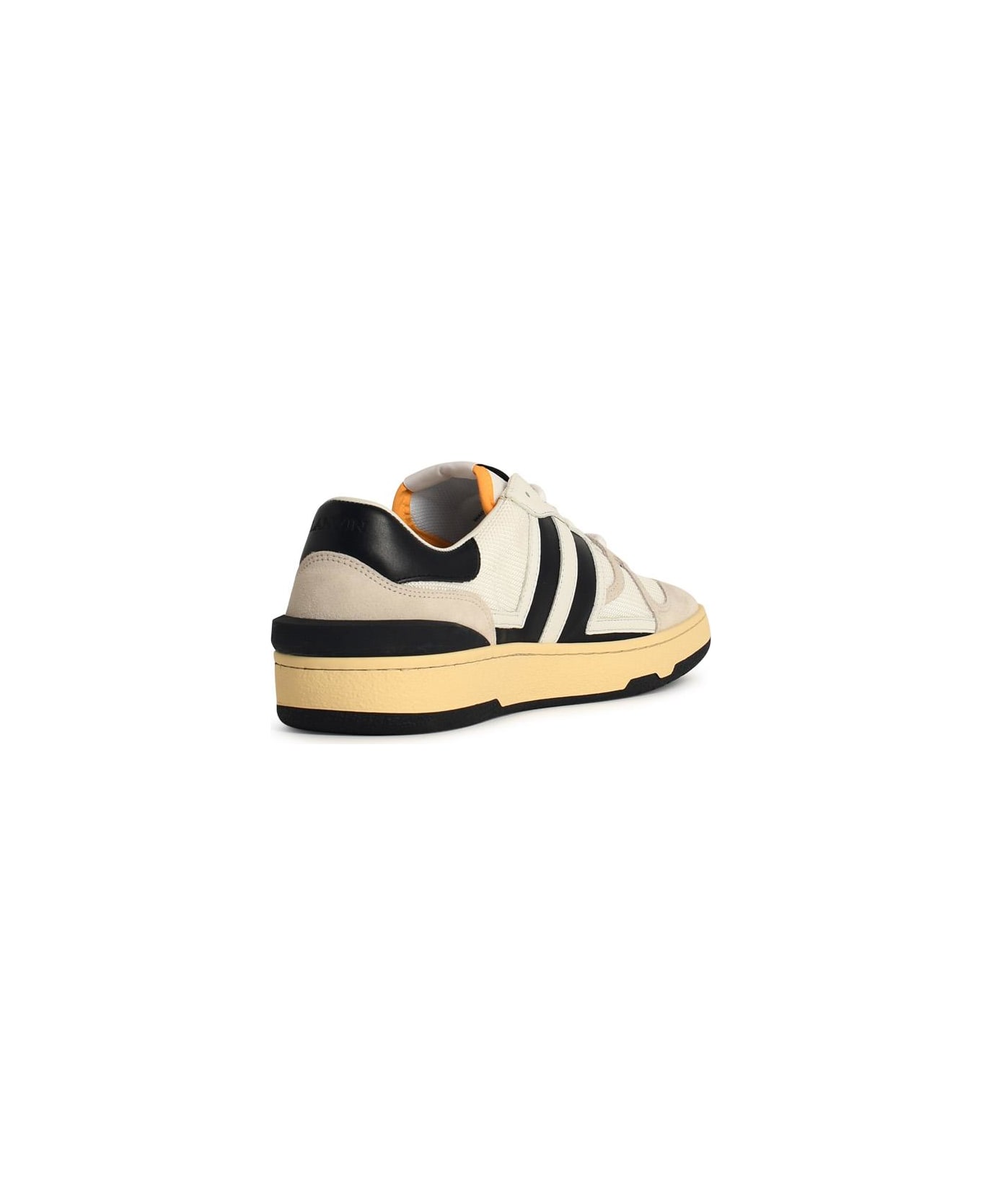 Lanvin 
clay
 White Leather Blend Sneakers - White