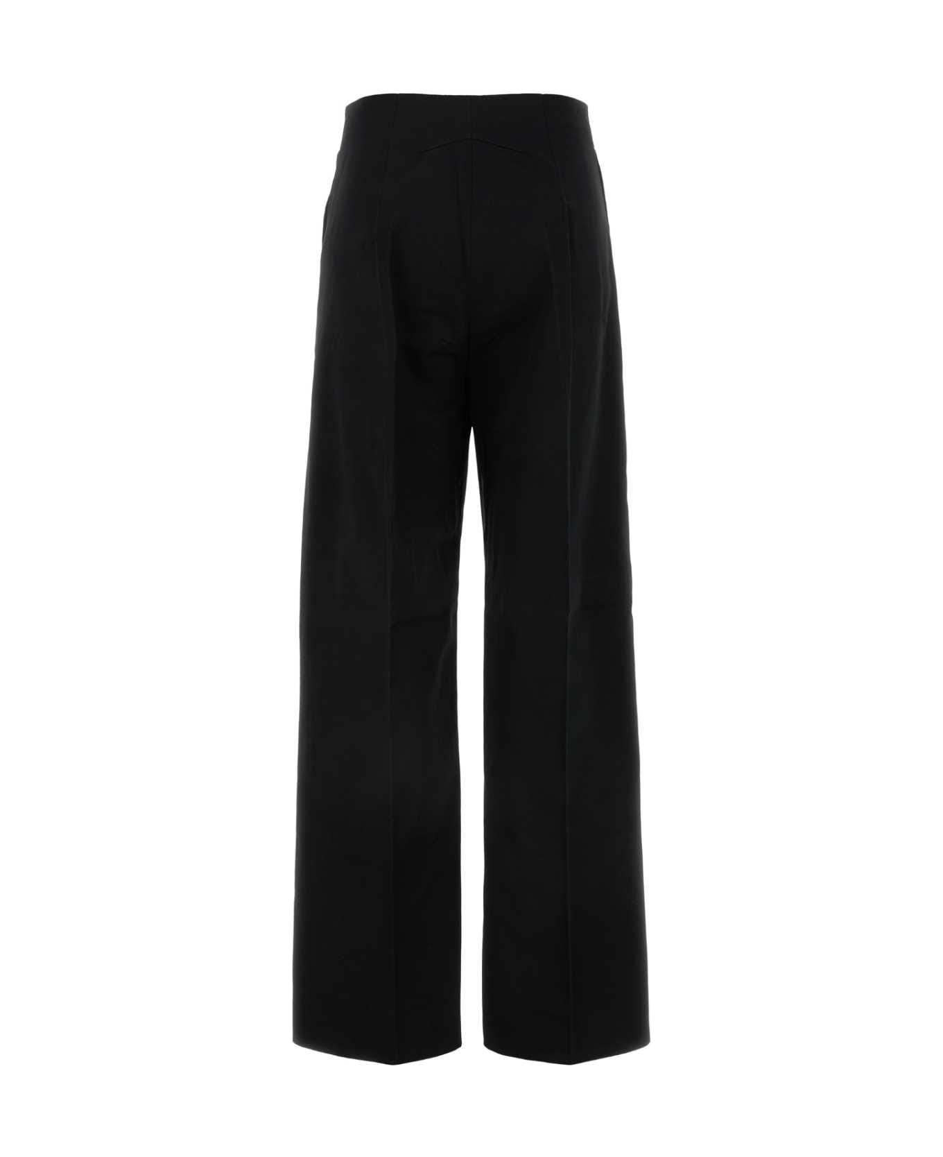 Patou Black Cotton Pant - BLACK