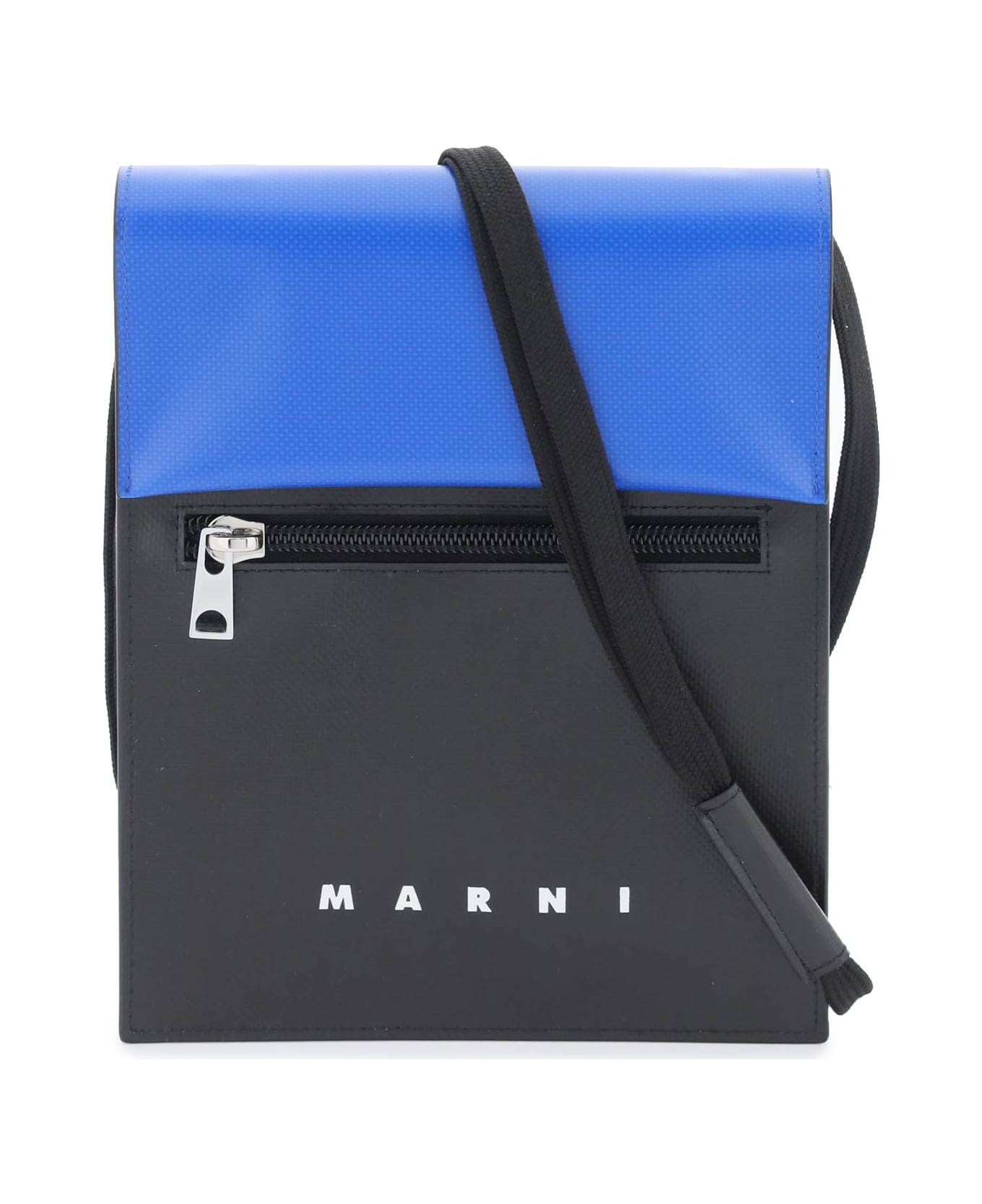 Marni Two-tone Polyester Crossbody Bag - BLACKROYAL