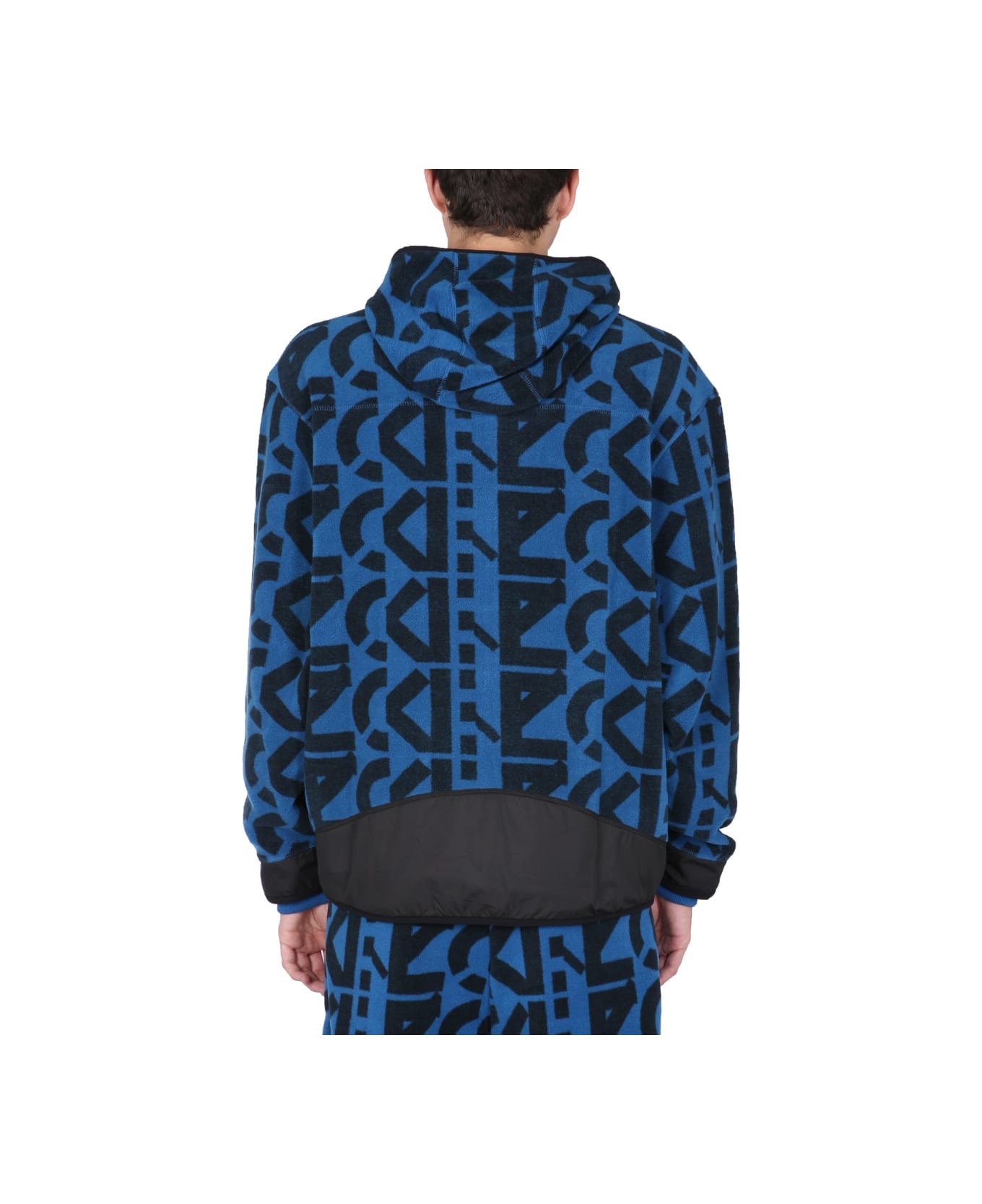 Kenzo Sweatshirt With Monogram Logo - BLUE