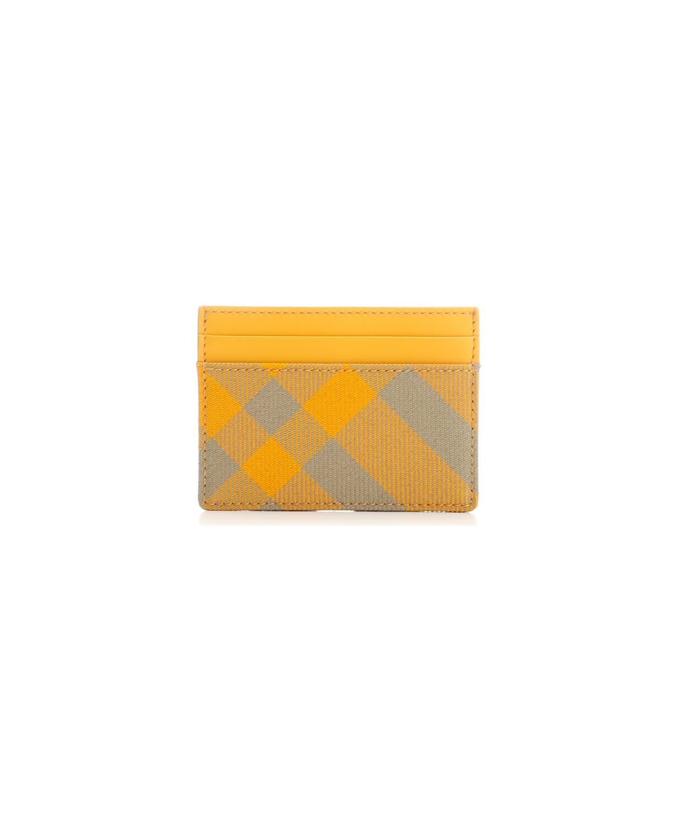Burberry Wool And Leather Card Holder - Multicolor